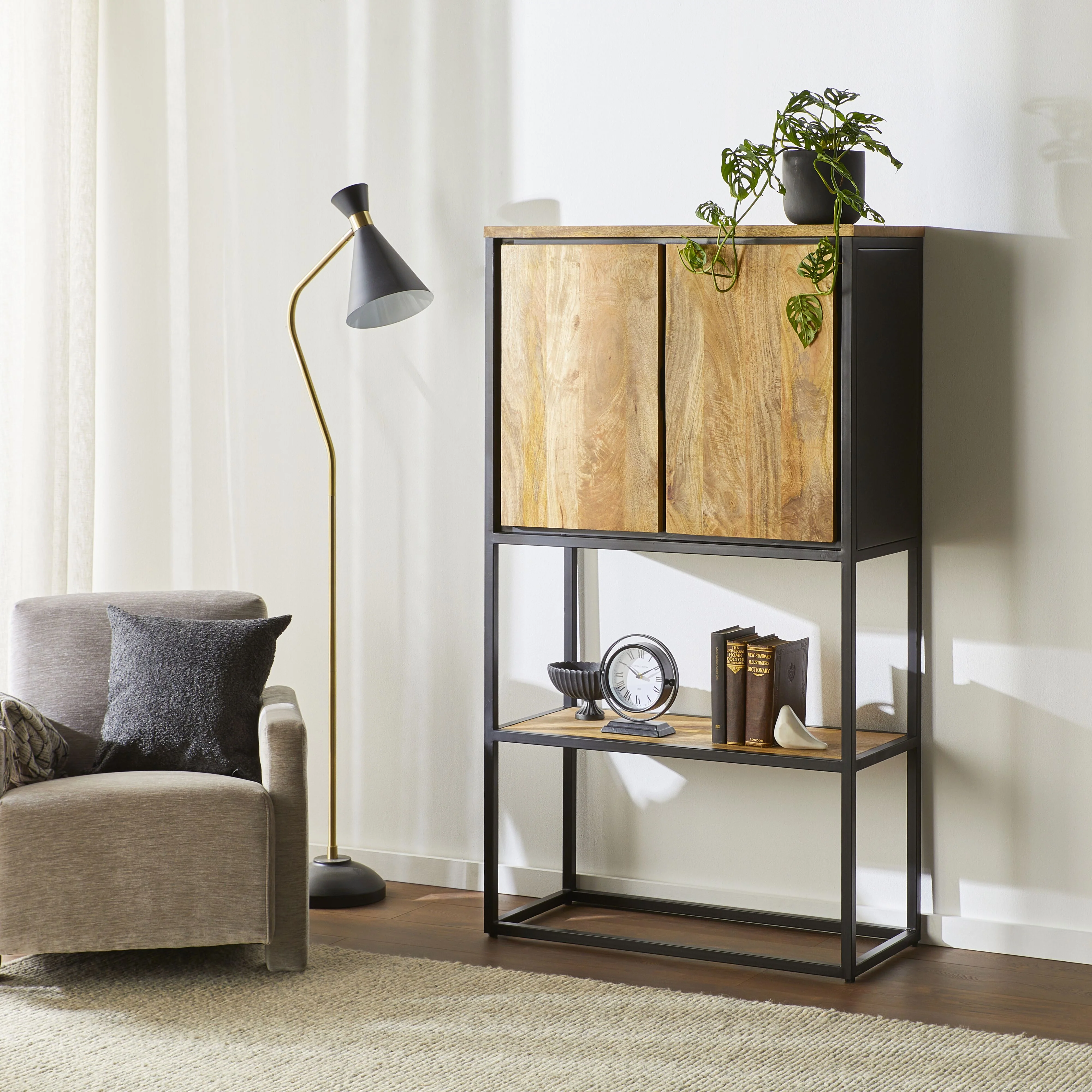 Brompton 2 Door Bookshelf - Image 9