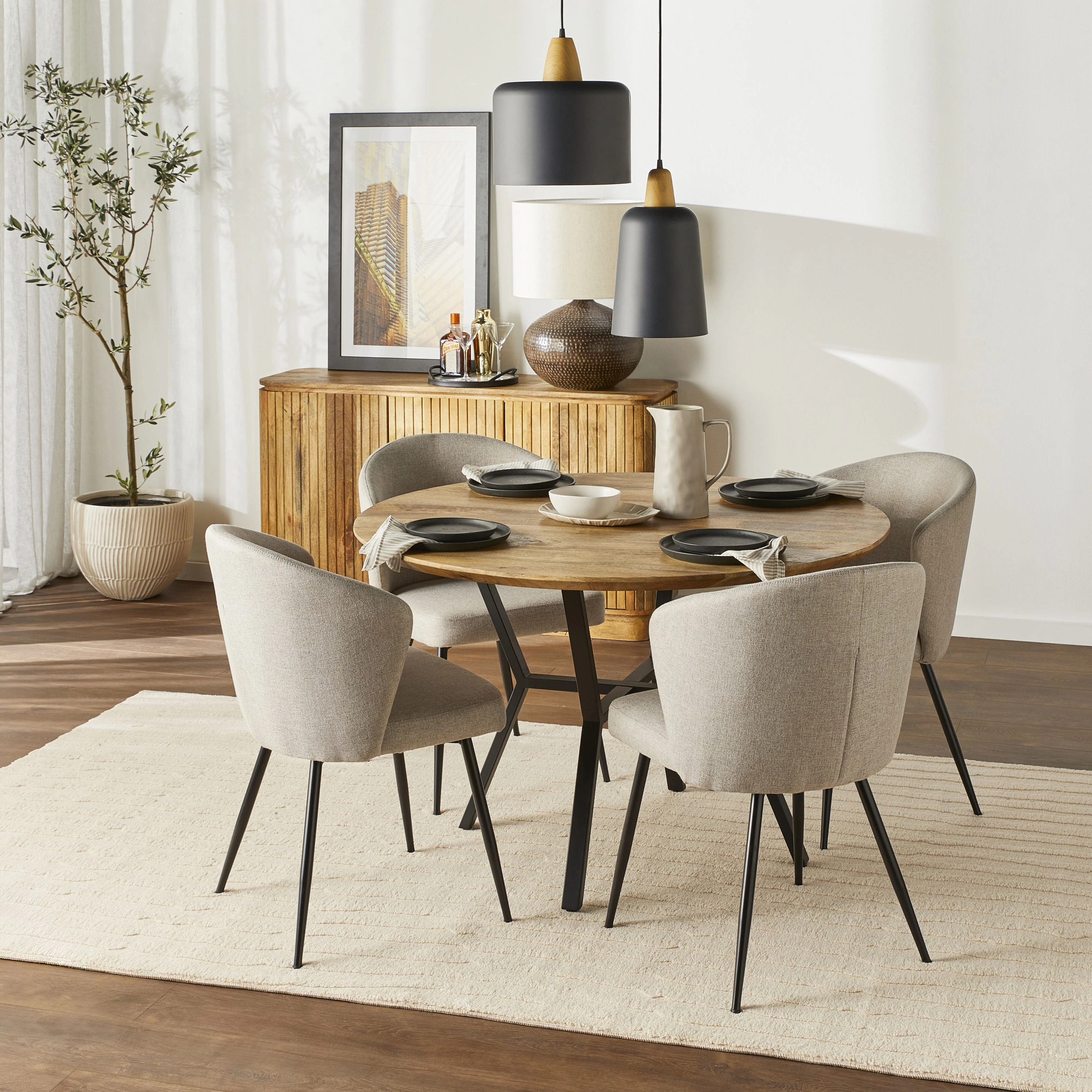 Brompton Round Dining Table 120cm - Image 7