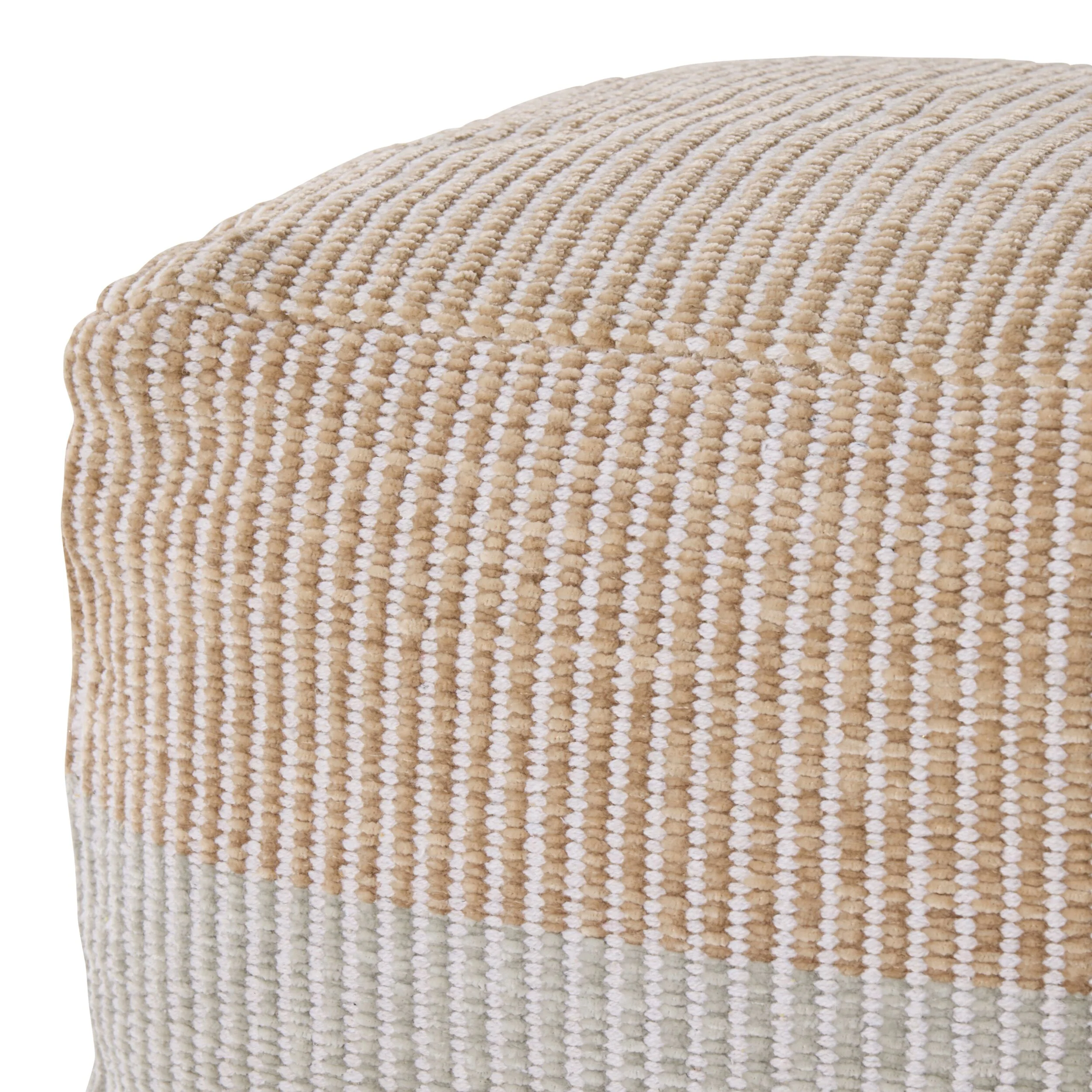 Bronte Colour-Blocked Square Pouf - Image 3