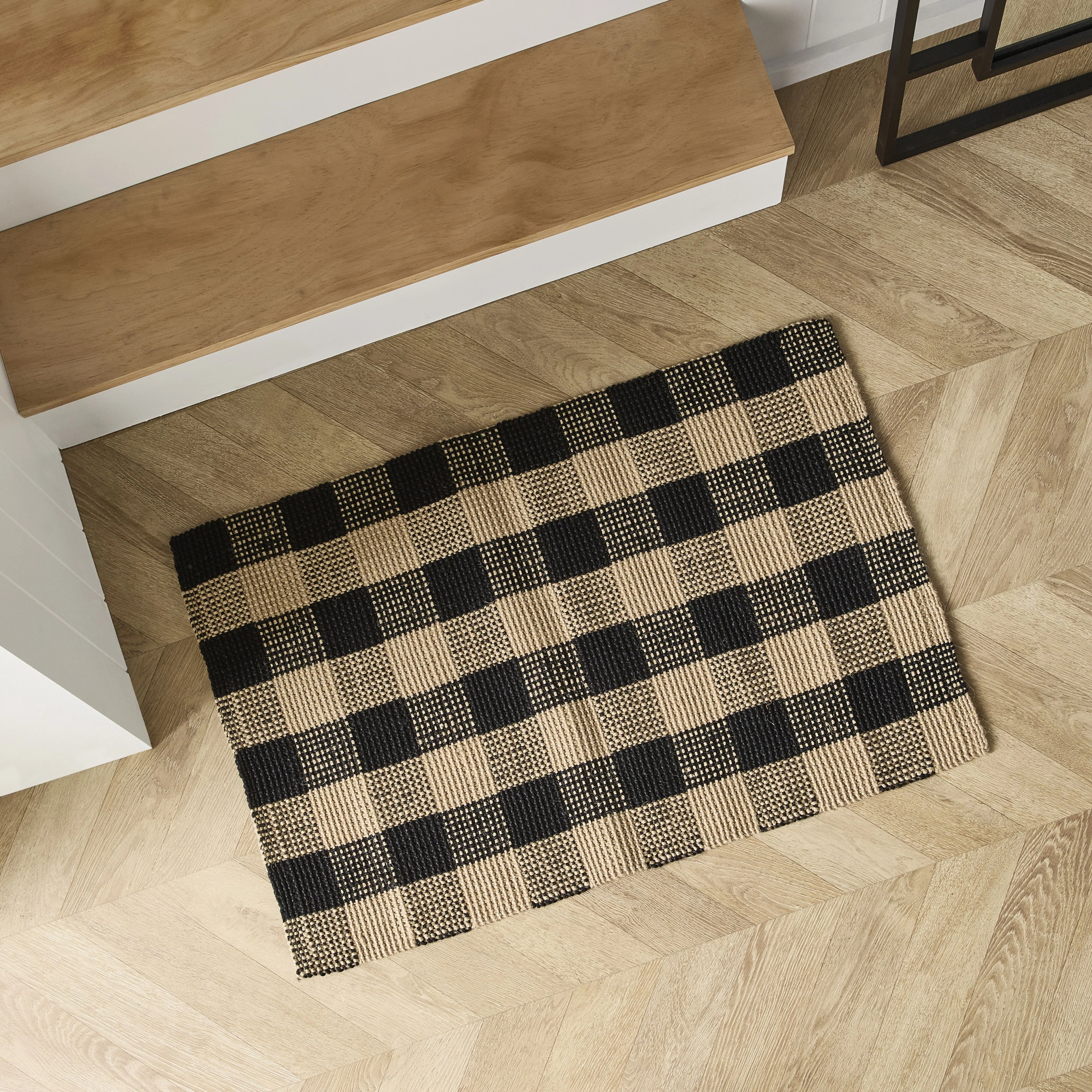 Buffalo Check Jute Doormat 60x90cm - Image 3
