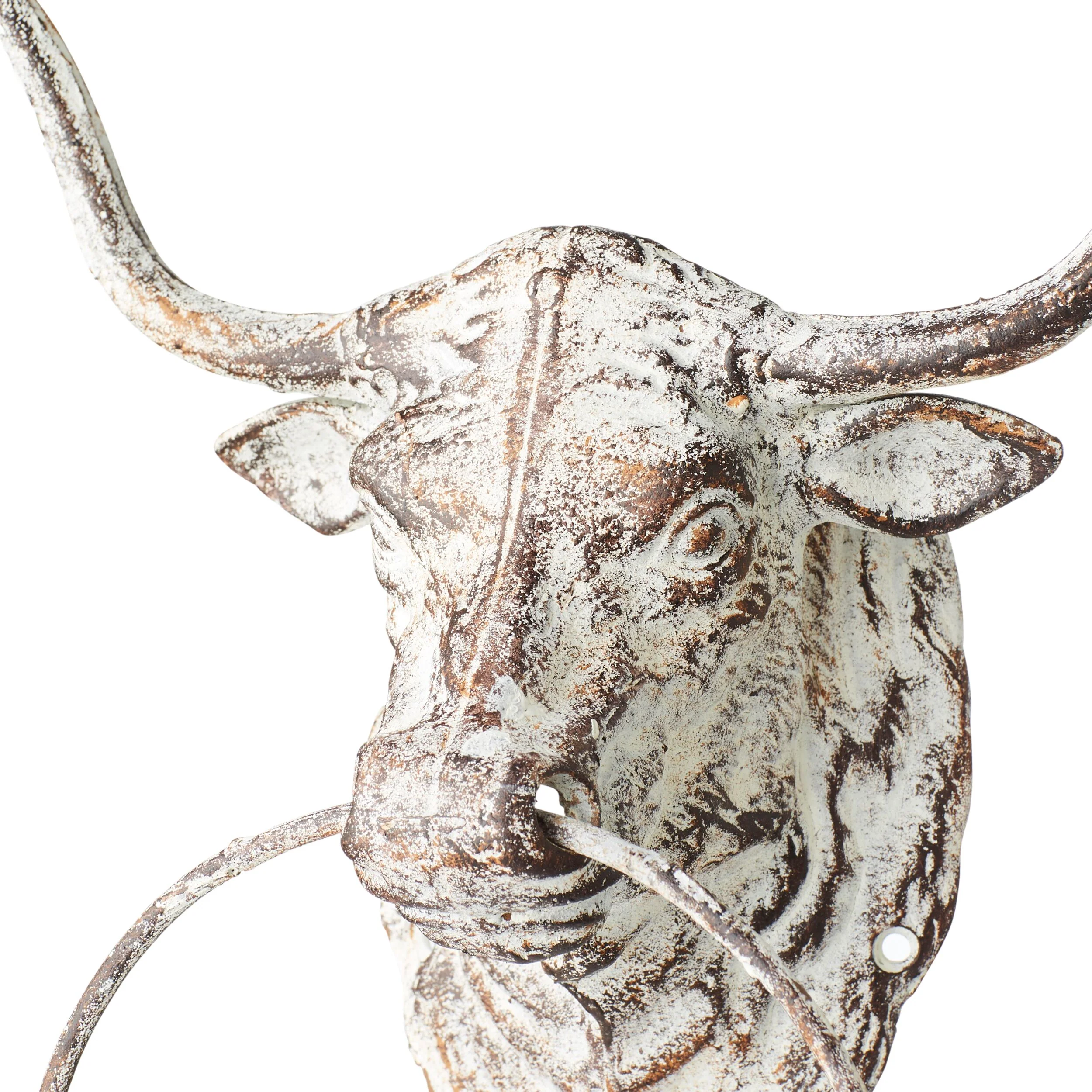 Bull Antique White Towel Holder 30x23cm - Image 3