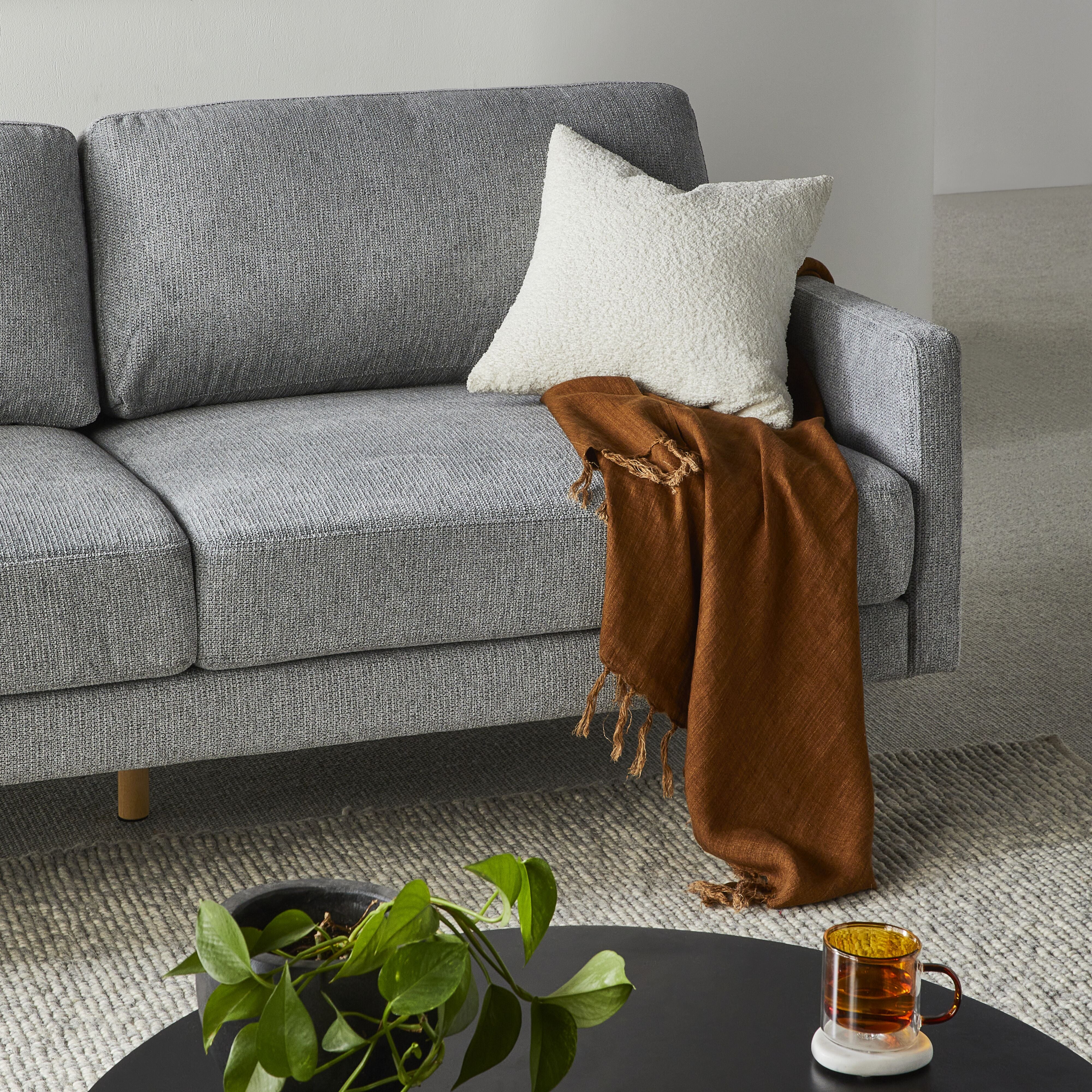Byron Boucle Cushion Cloud 45x45cm - Image 3