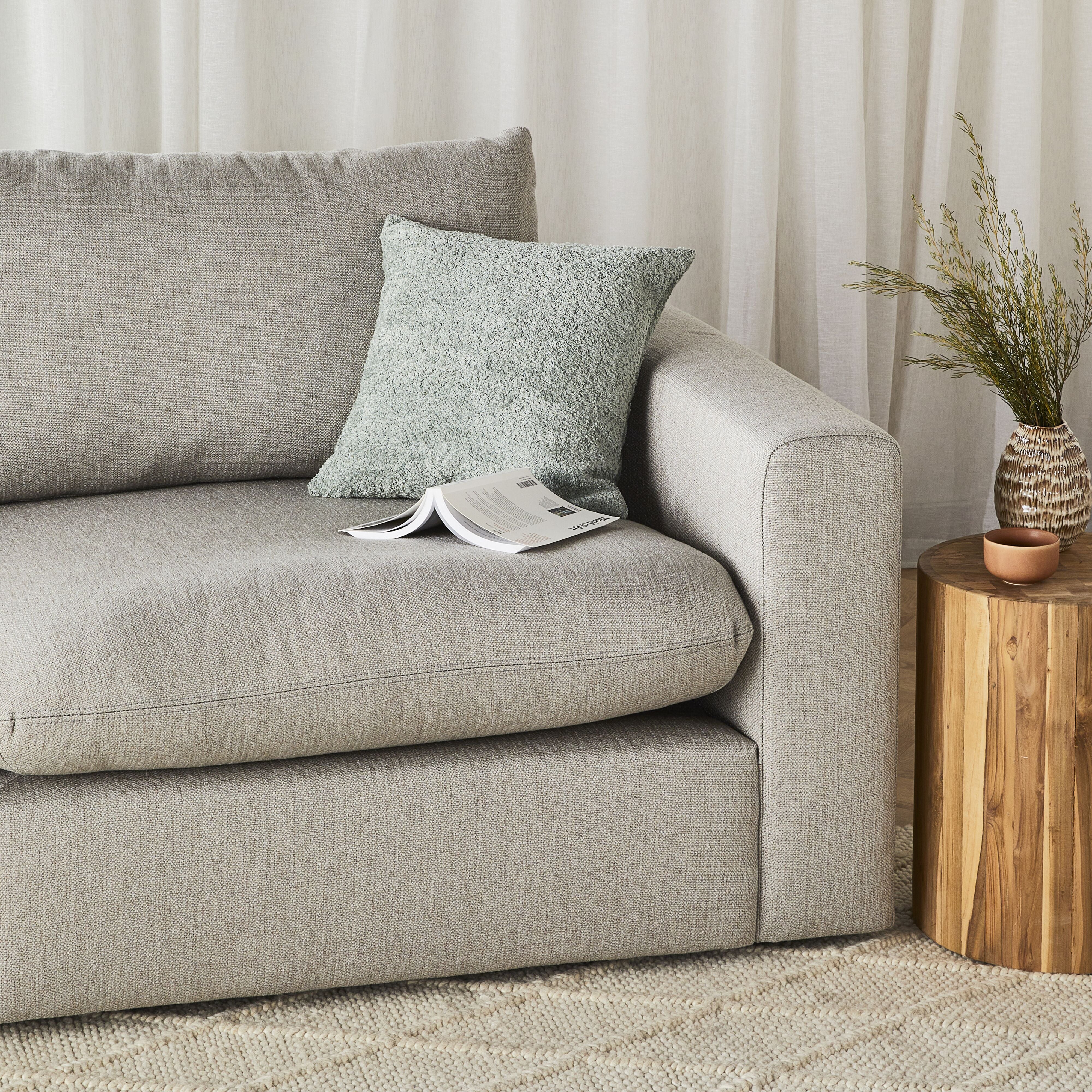 Byron Boucle Cushion Seafoam 45x45cm - Image 4