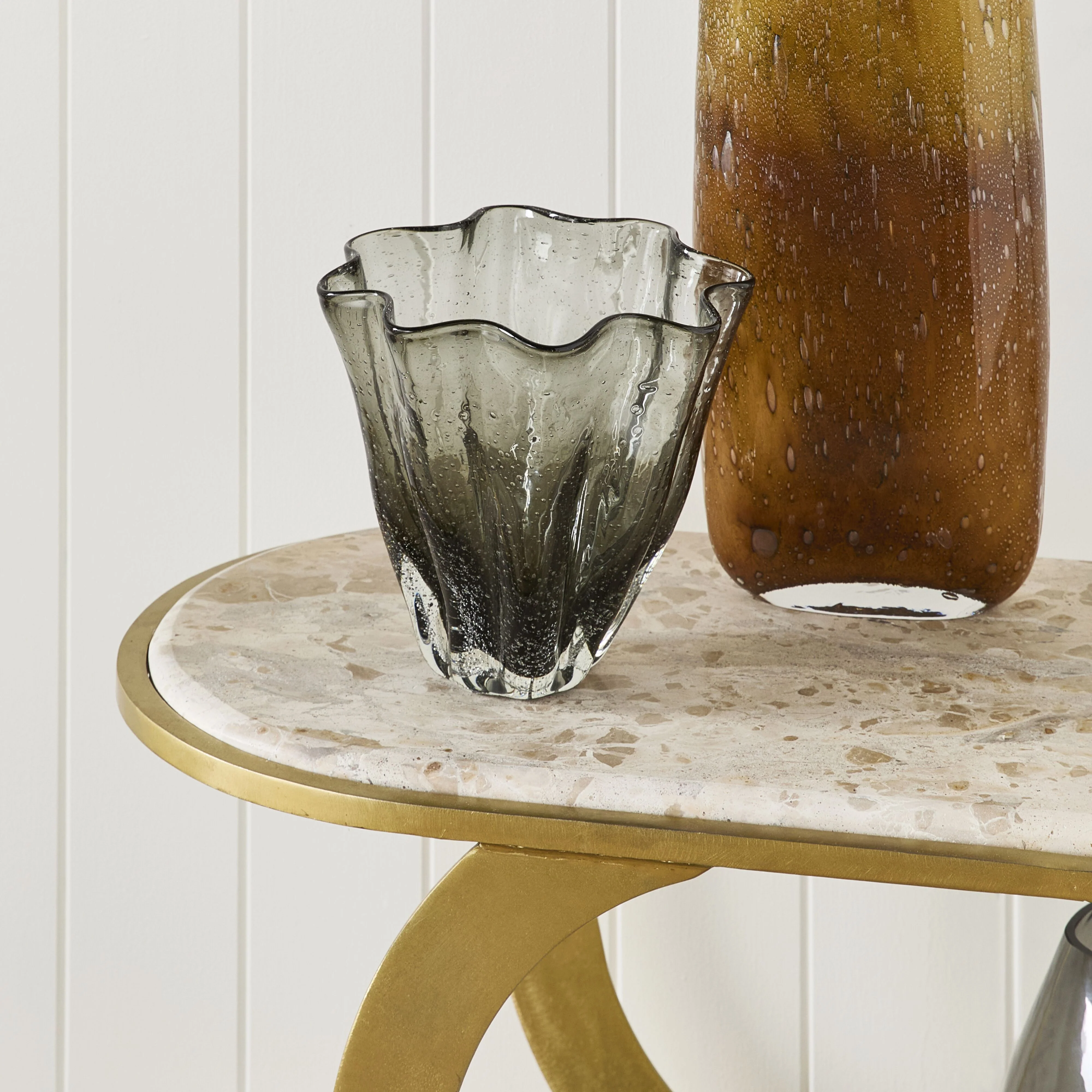 Cabbage Glass Vase Smoke Medium - Image 5