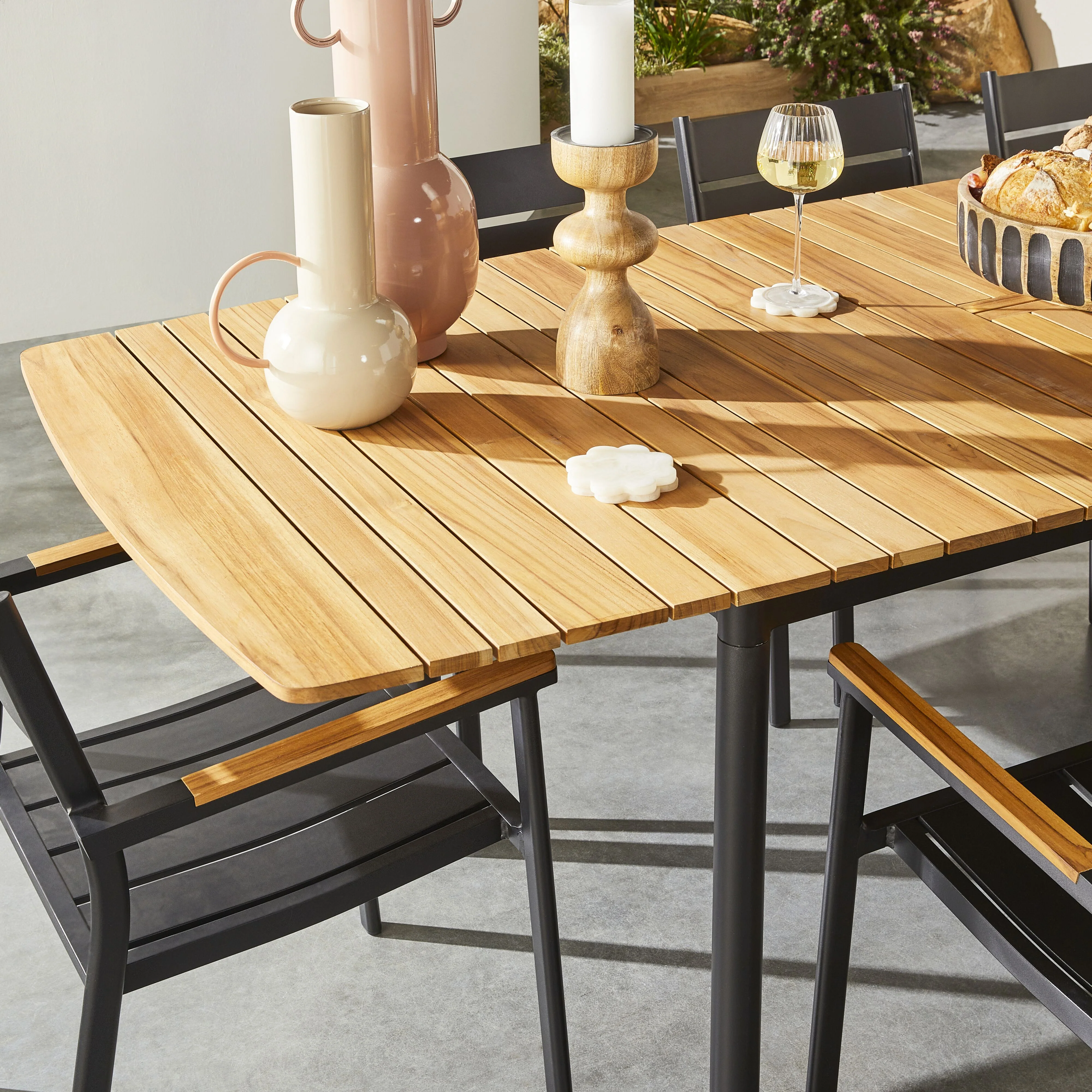 Caden Aluminium Dining Chair Black - Image 10