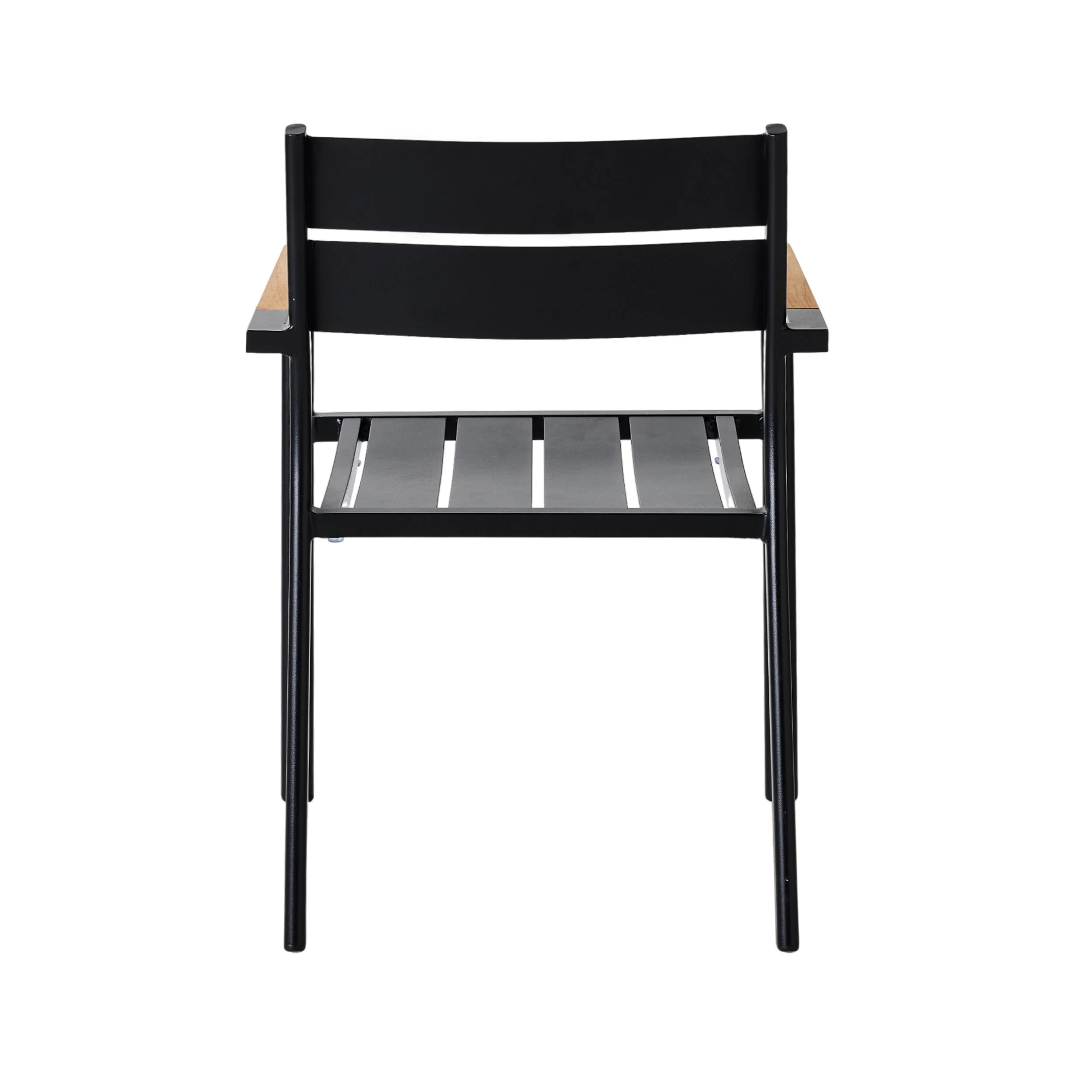 Caden Aluminium Dining Chair Black - Image 4