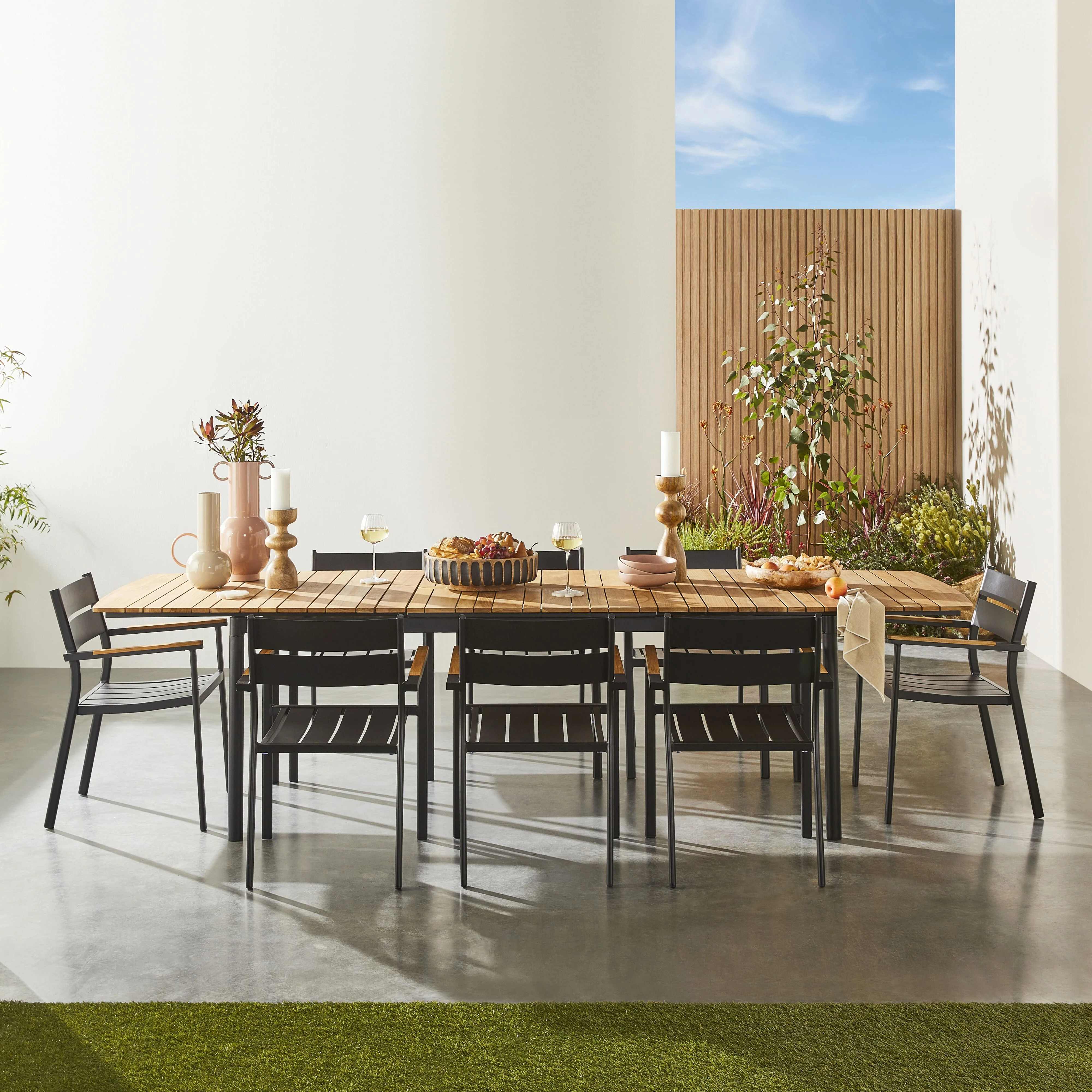 Caden Aluminium Dining Chair Black - Image 7