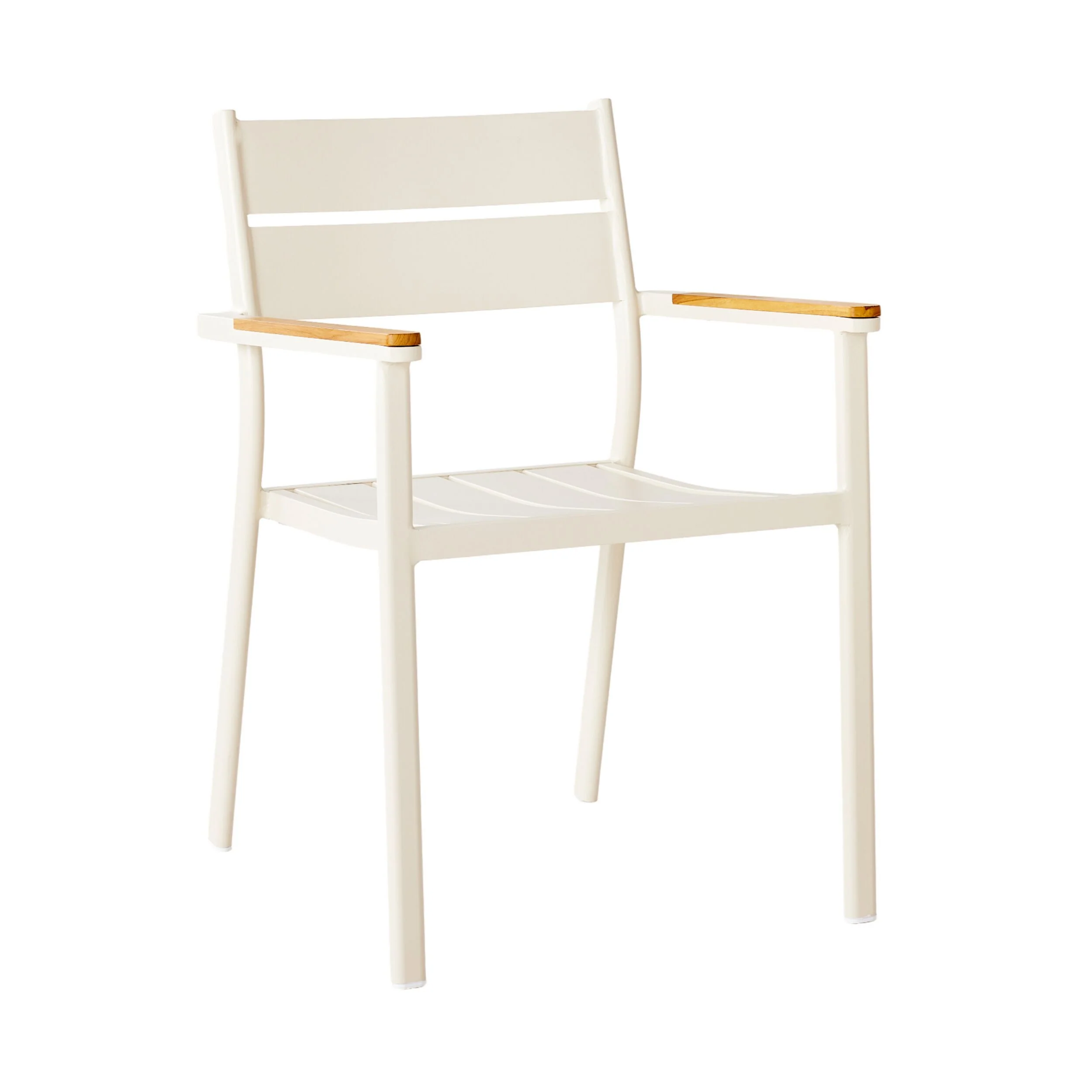 Caden Aluminium Dining Chair Chalk - Image 2