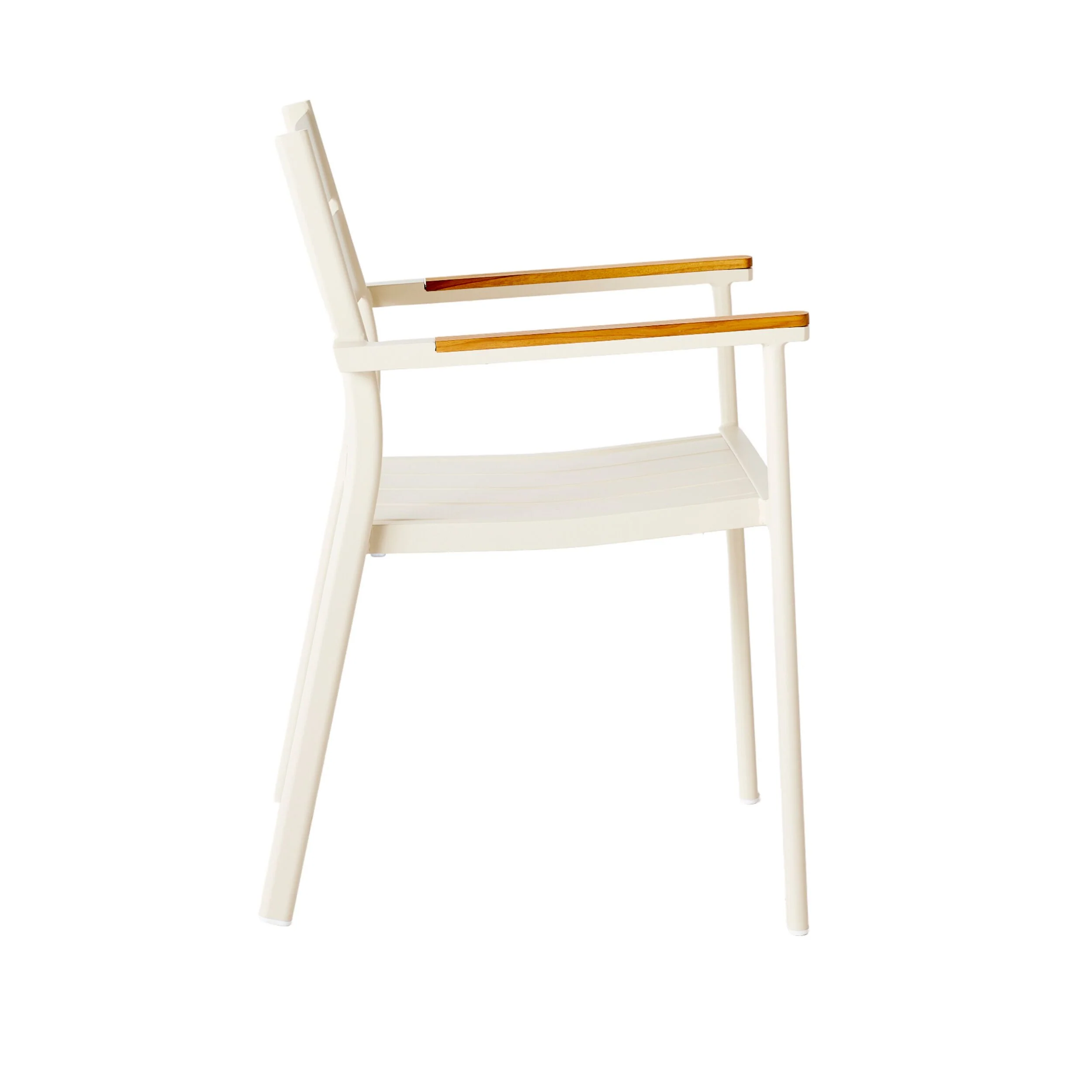 Caden Aluminium Dining Chair Chalk - Image 3