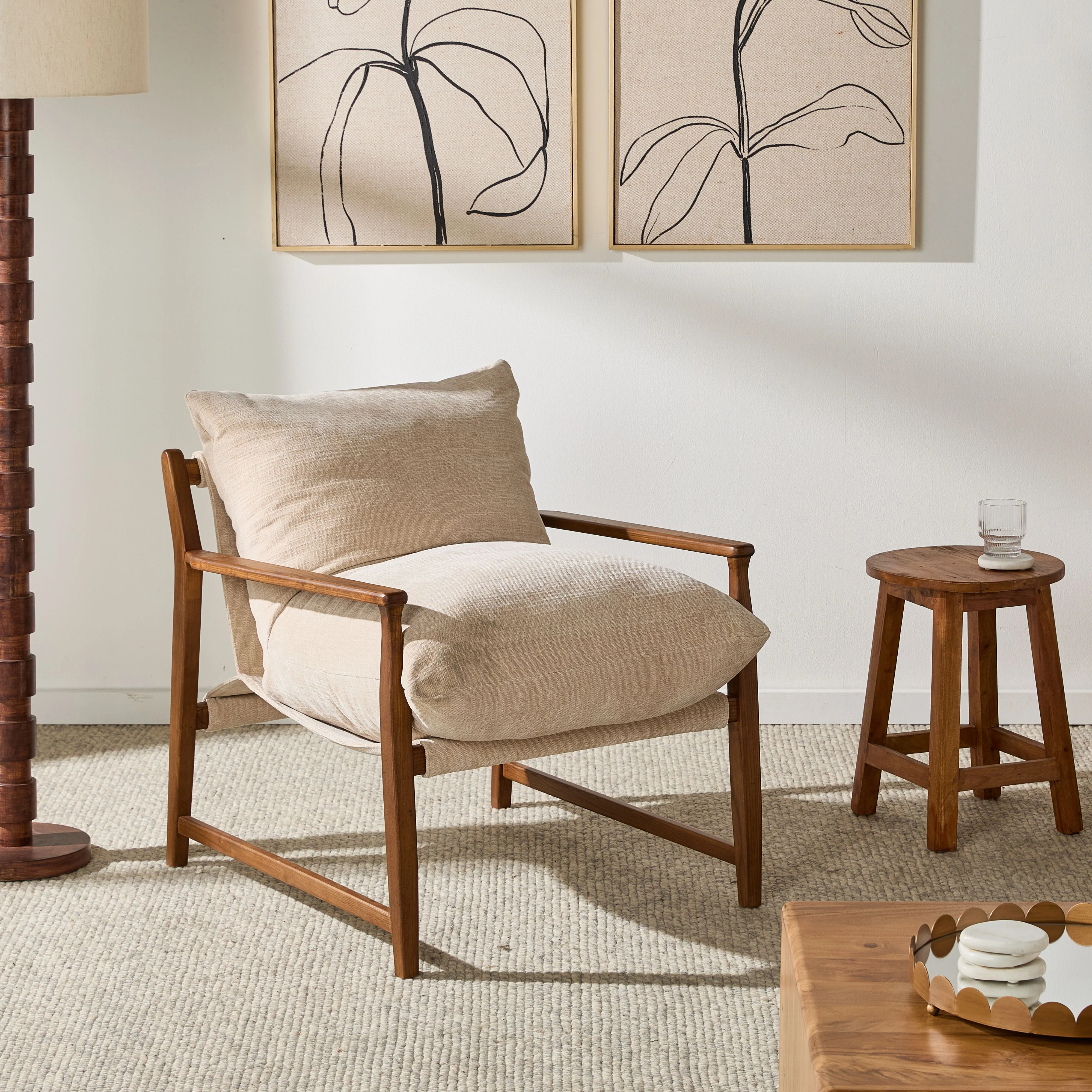 Calico Occasional Chair Parchment - Image 7