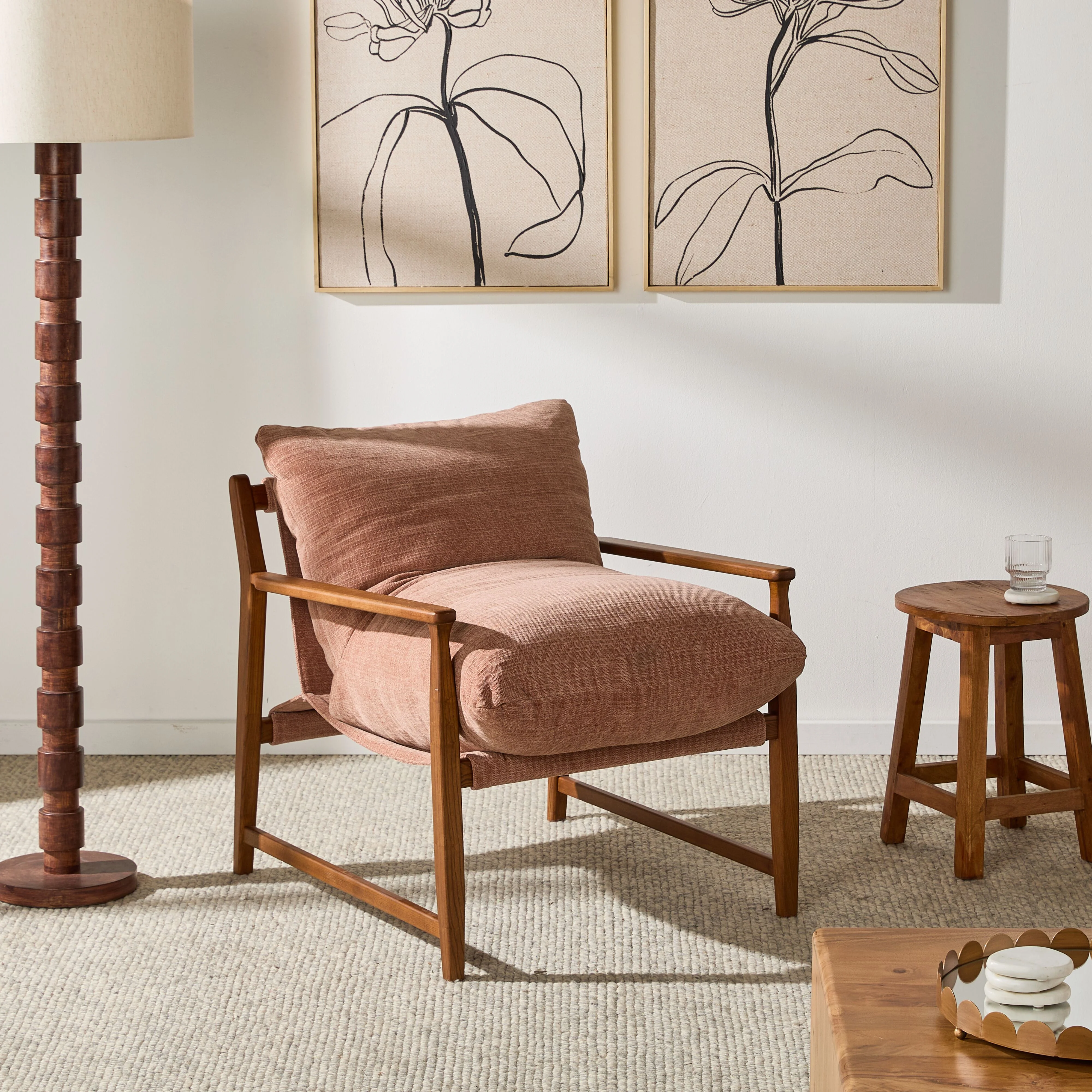 Calico Occasional Chair Rose - Image 7