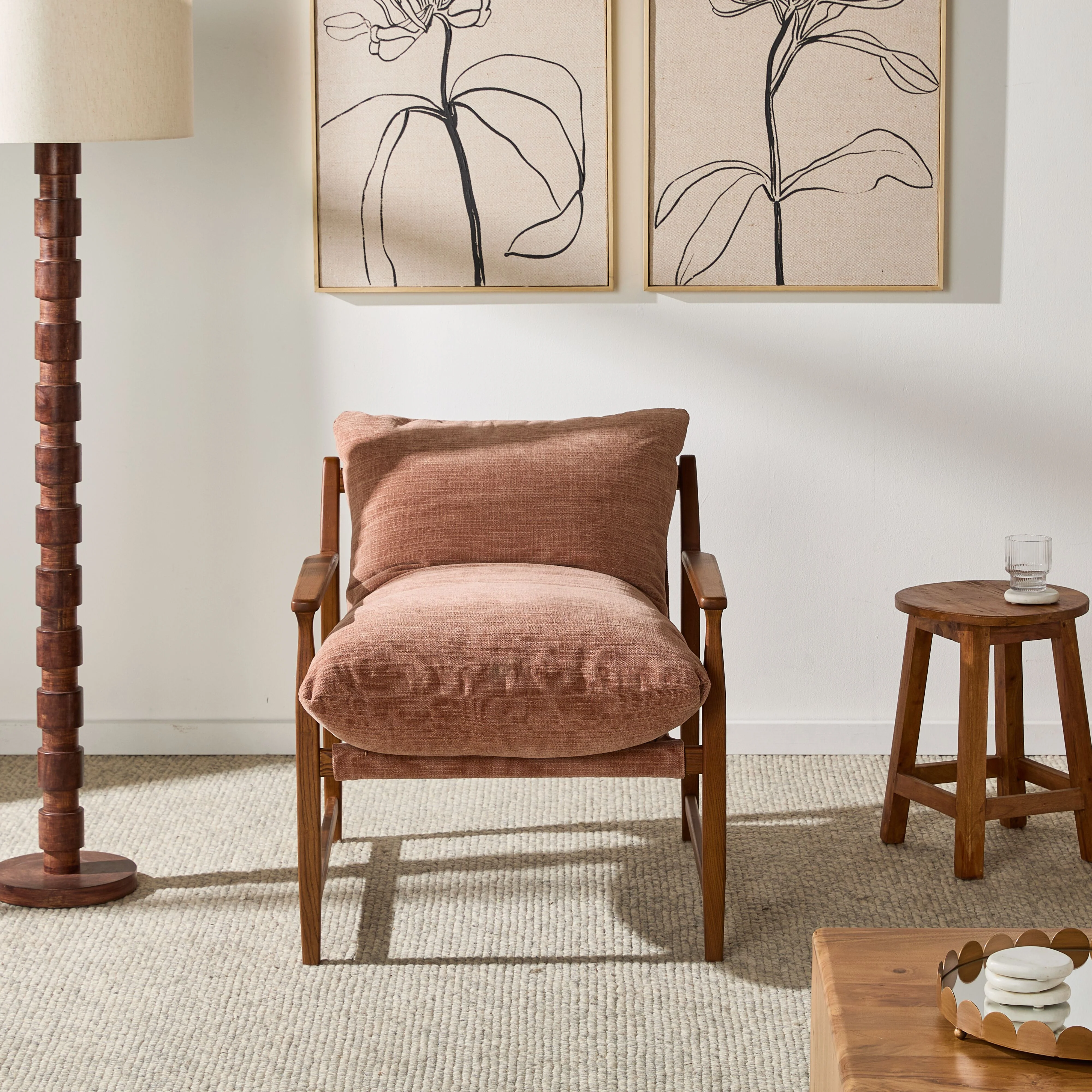 Calico Occasional Chair Rose - Image 8
