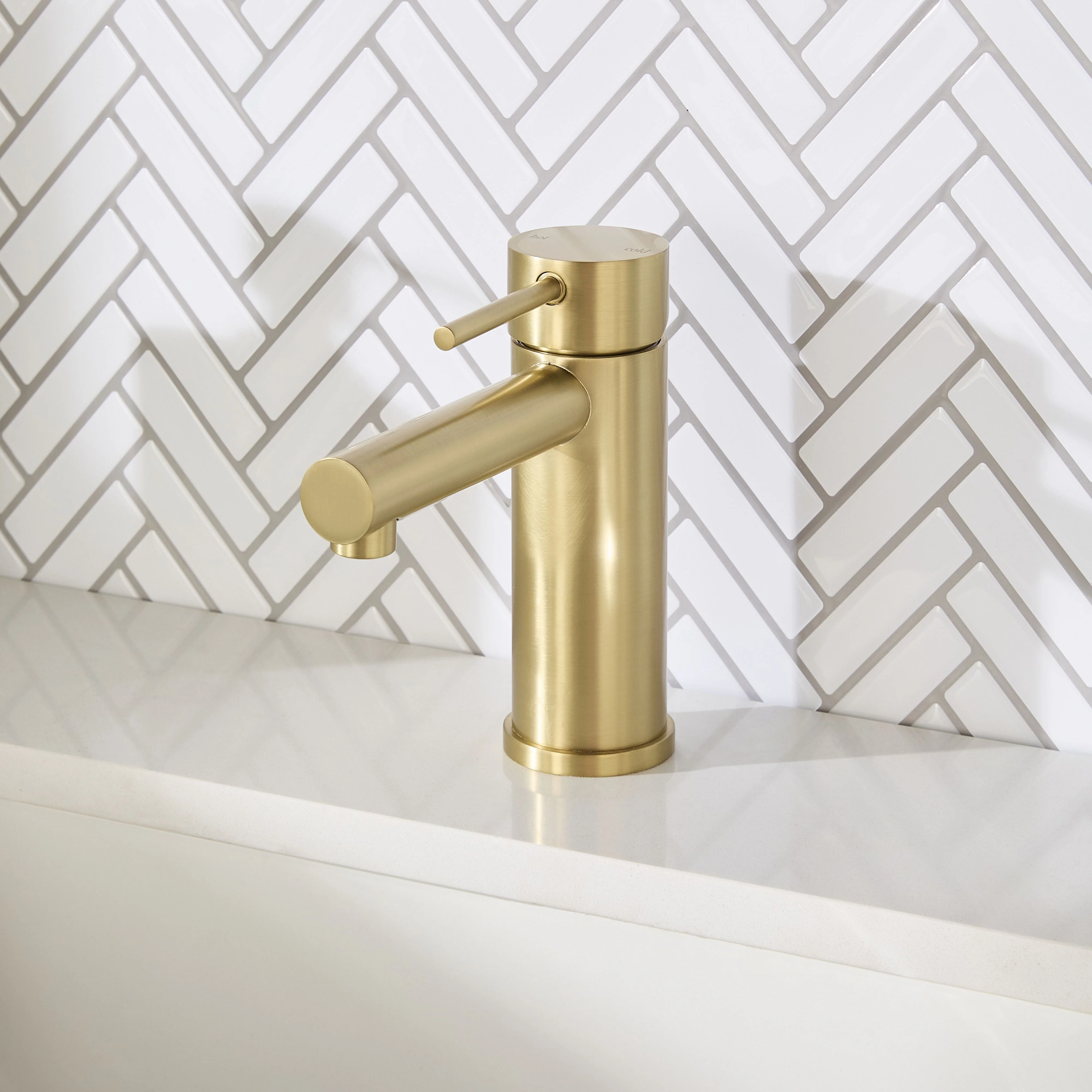 Camden Basin Mixer Brushed Brass - Image 2