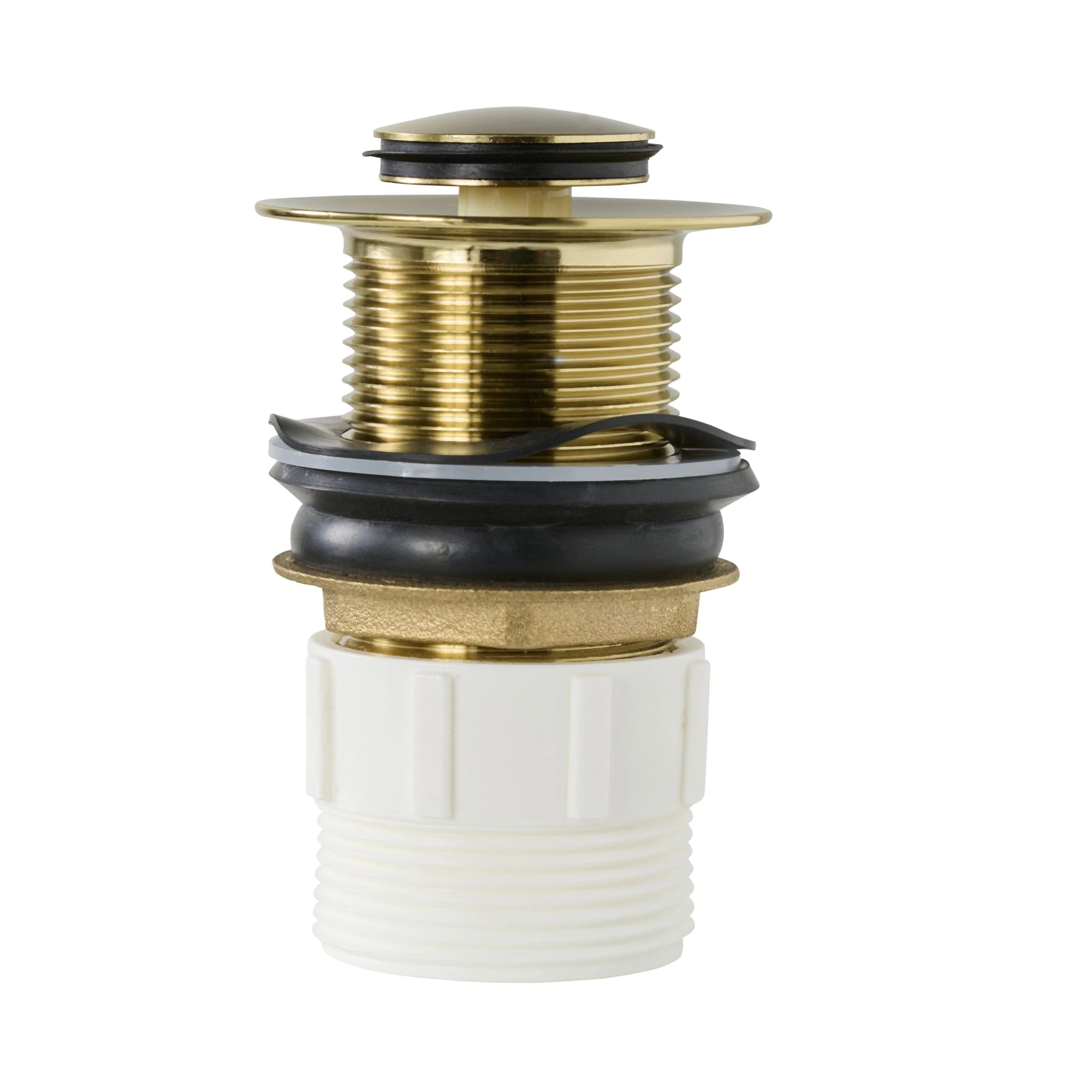 Camden Pop Up Waste Universal 32/40 x 80mm No Overflow Brushed Brass - Image 2