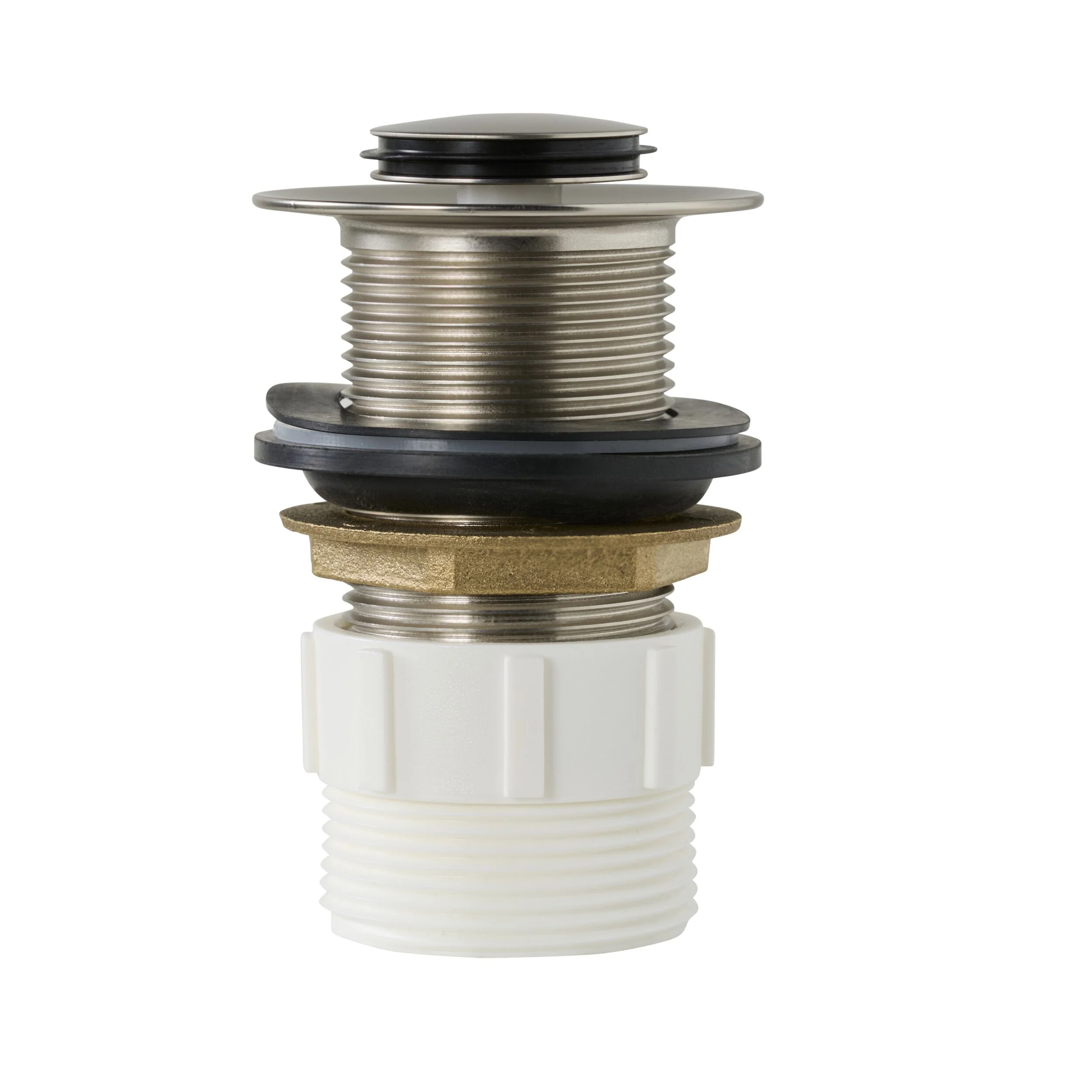 Camden Pop Up Waste Universal 32/40 x 80mm No Overflow Brushed Nickel - Image 2