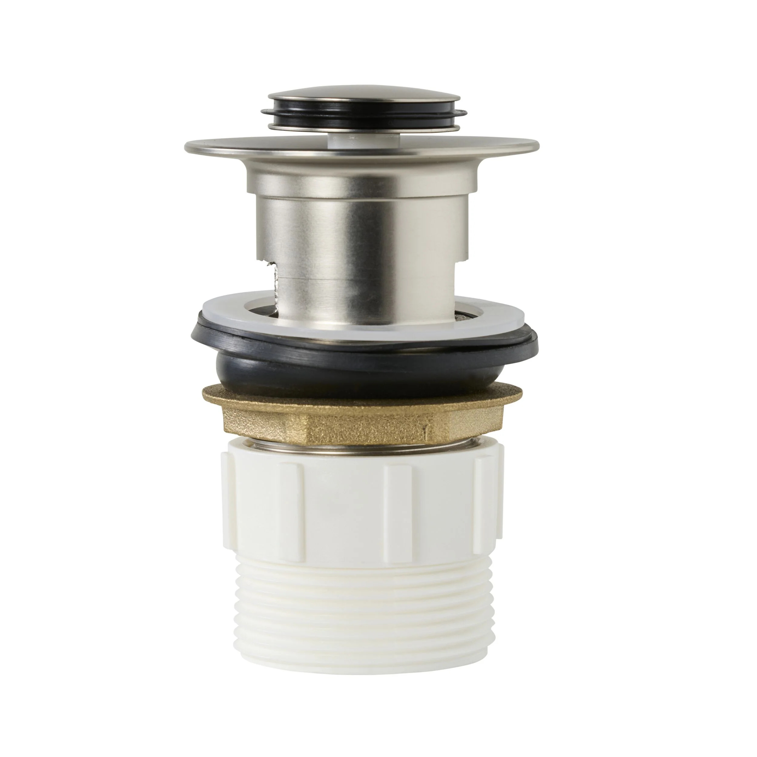 Camden Pop Up Waste Universal 32/40 x 80mm with Overflow Brushed Nickel - Image 2