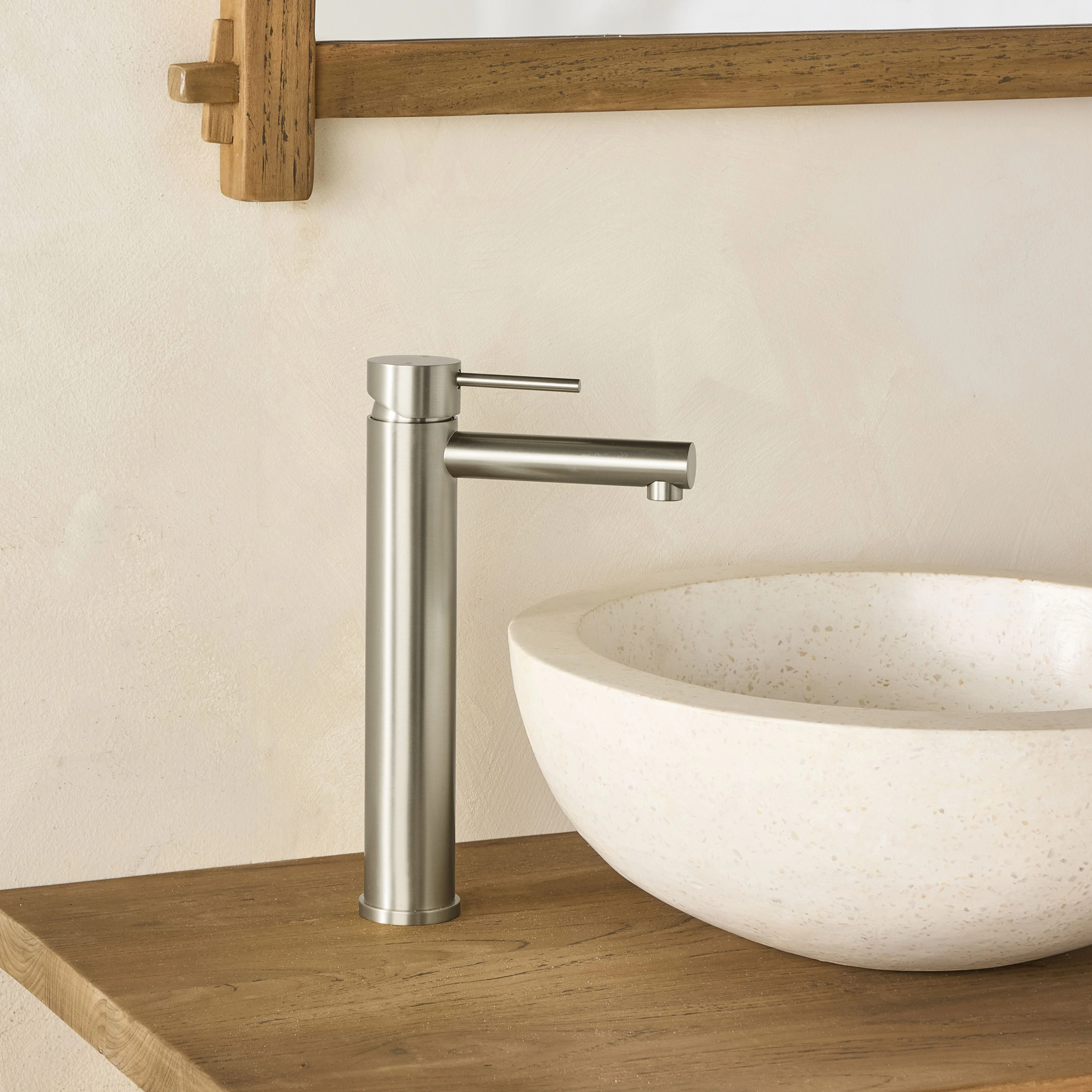 Camden Tall Basin Mixer Brushed Nickel - Image 2