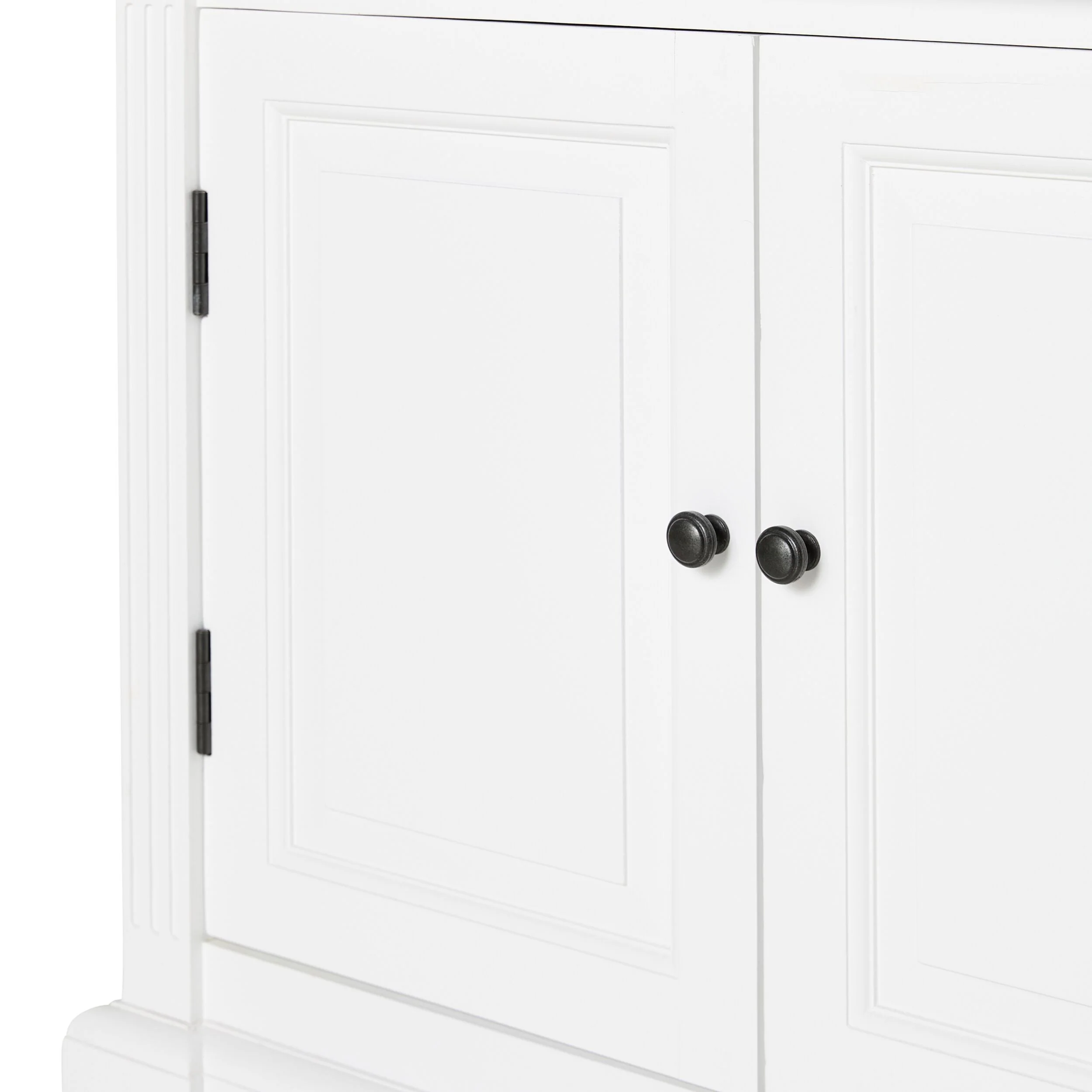 Camille 2 Door Display Cabinet White 91.5 x 240.5cm - Image 6