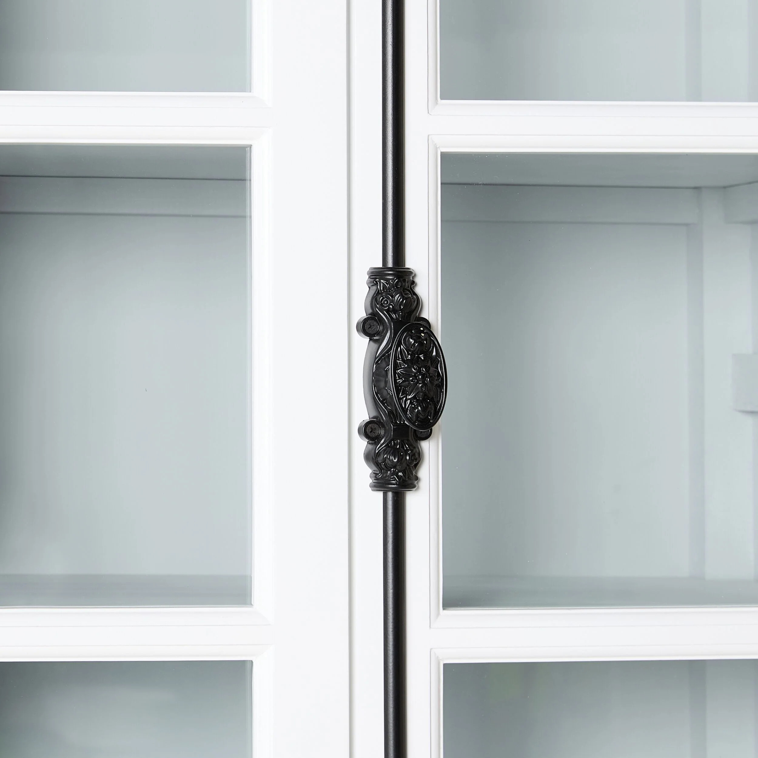 Camille 2 Door Display Cabinet White 91.5 x 240.5cm - Image 7