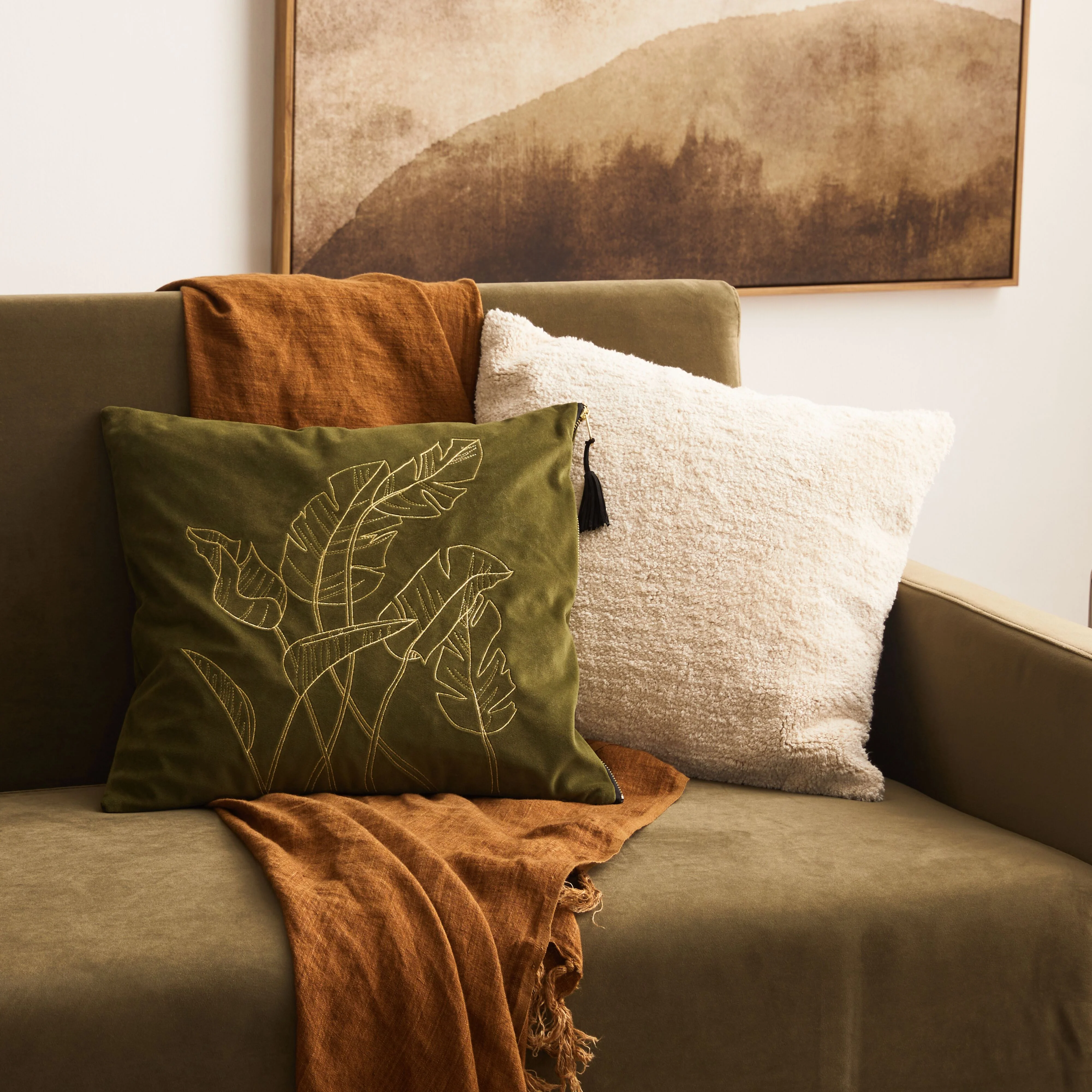 Cammi Natural Textured Cushion 45x45cm - Image 4
