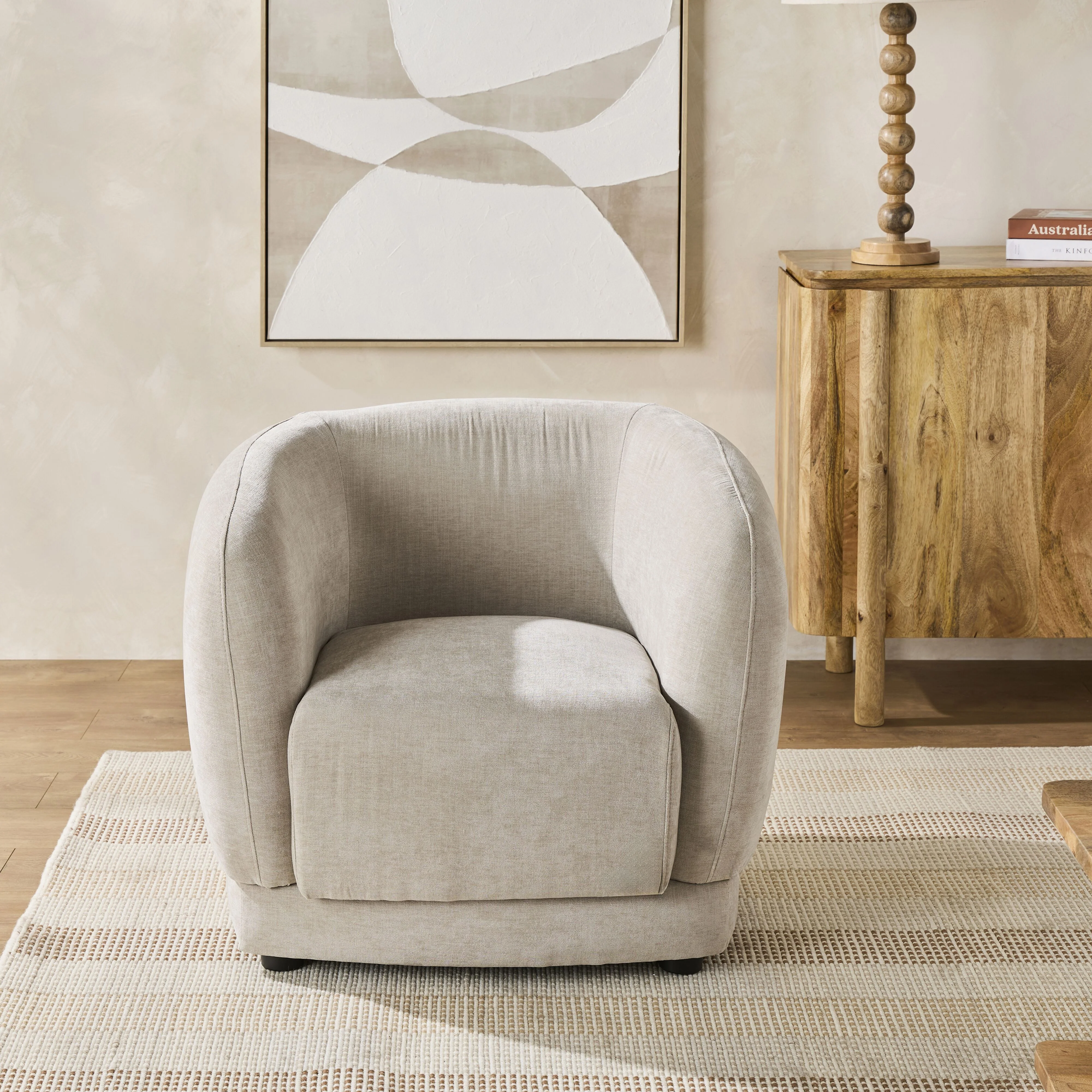 Capri Occasional Chair Taupe - Image 8