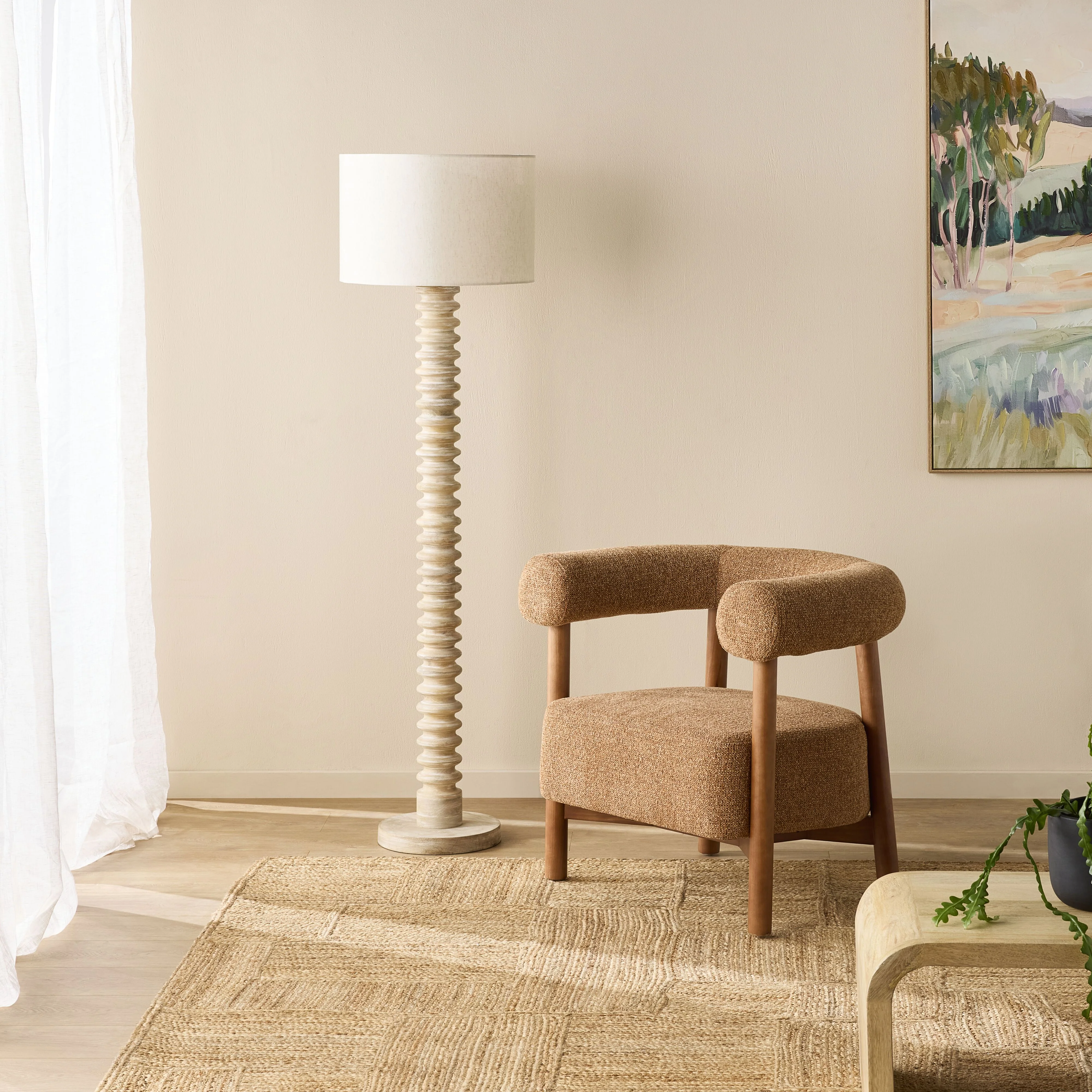 Carina Wooden Floor Lamp 161cm - Image 5
