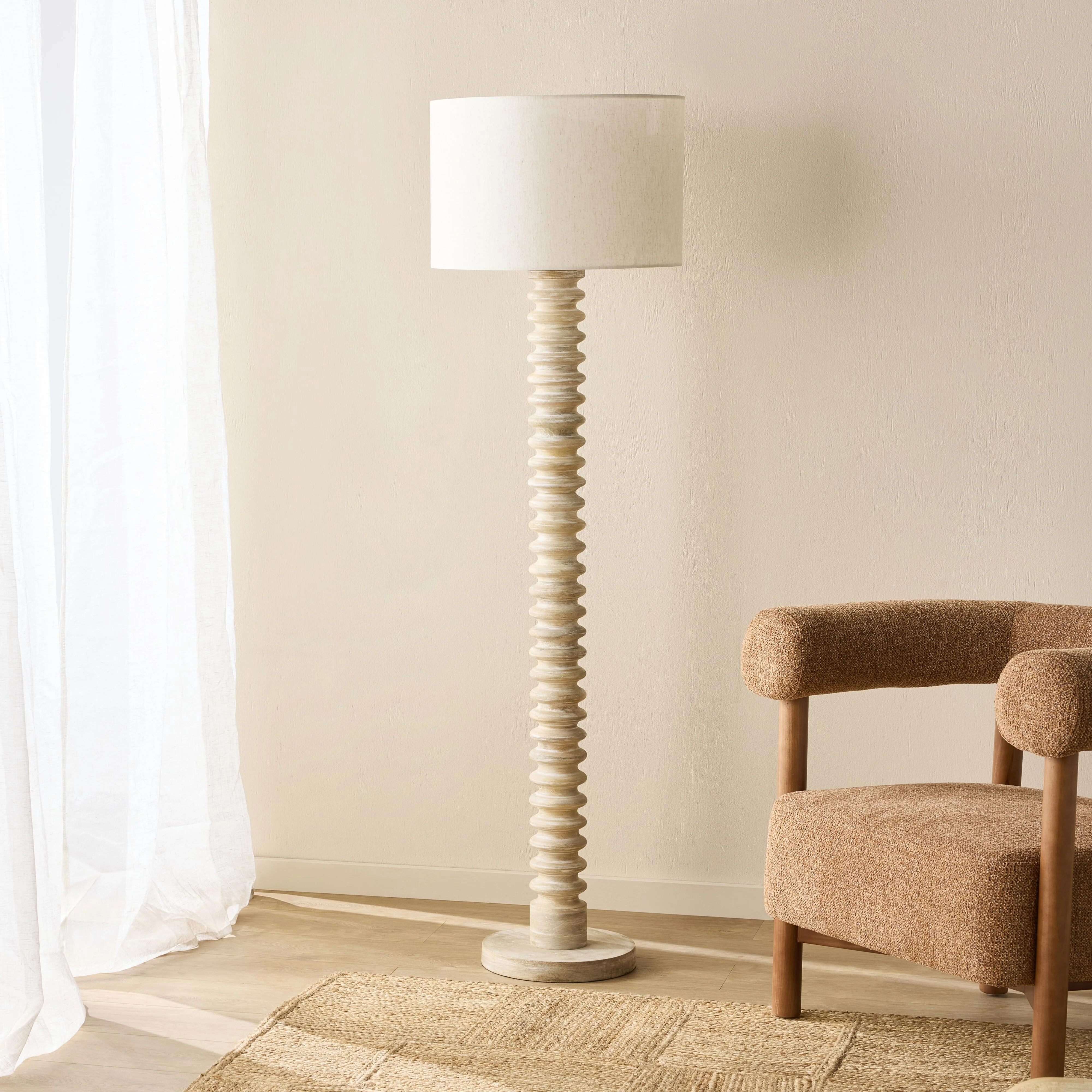 Carina Wooden Floor Lamp 161cm - Image 6