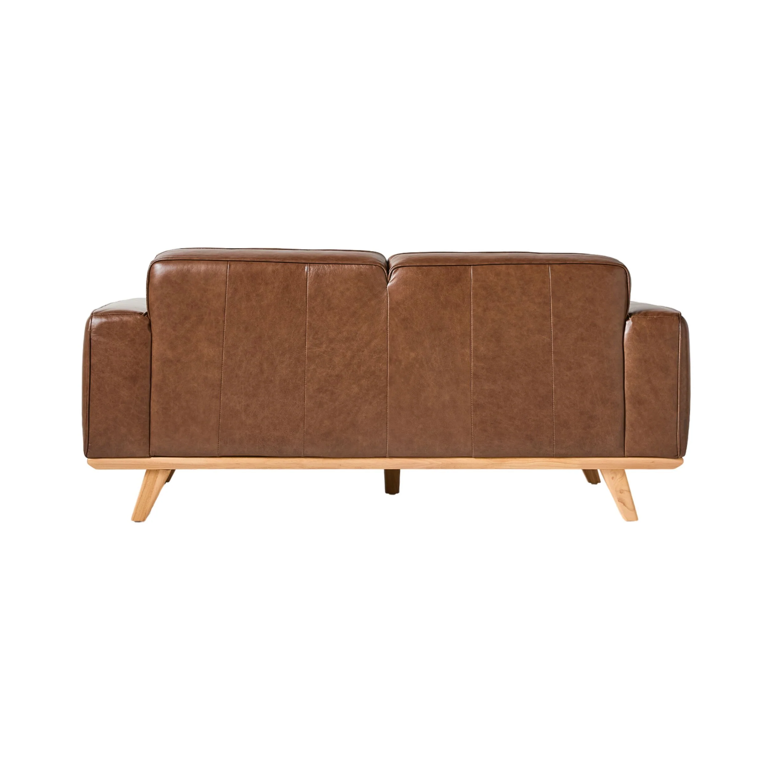Carson 2 Seater Leather Sofa Dakota Mocha - Image 4