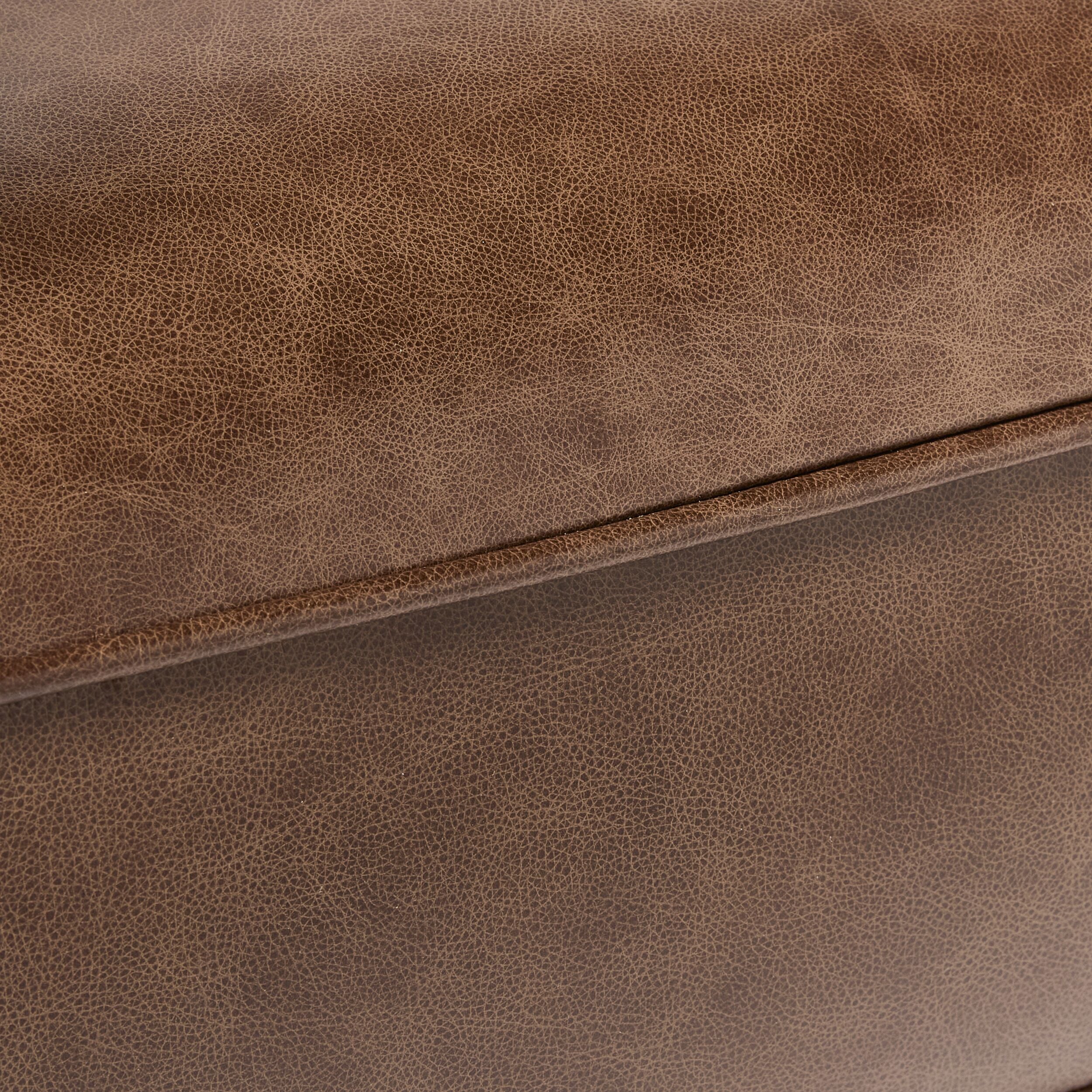 Carson 2 Seater Leather Sofa Dakota Mocha - Image 6