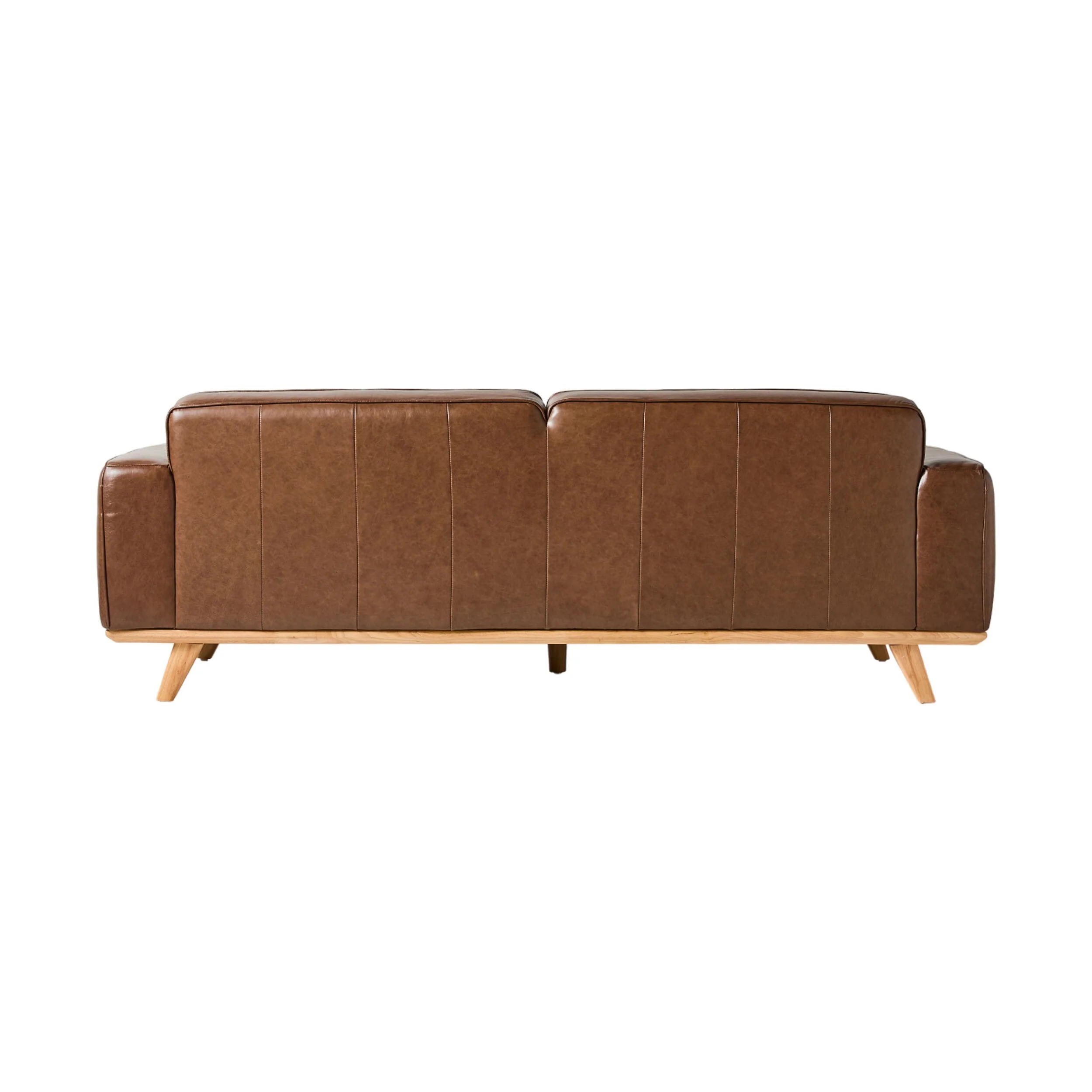 Carson 3 Seater Leather Sofa Dakota Mocha - Image 4