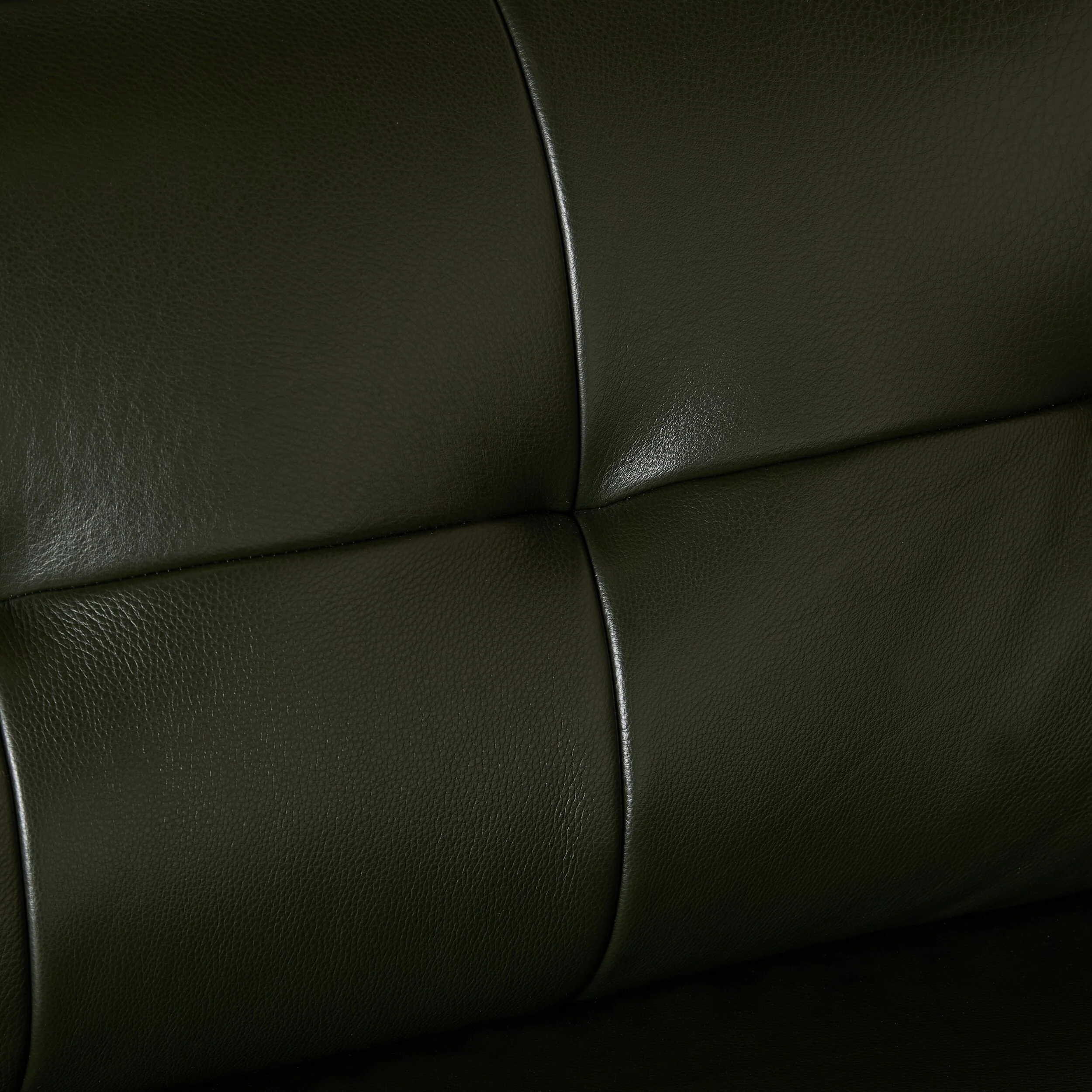 Carson 3 Seater Leather Sofa Fern Green - Image 6