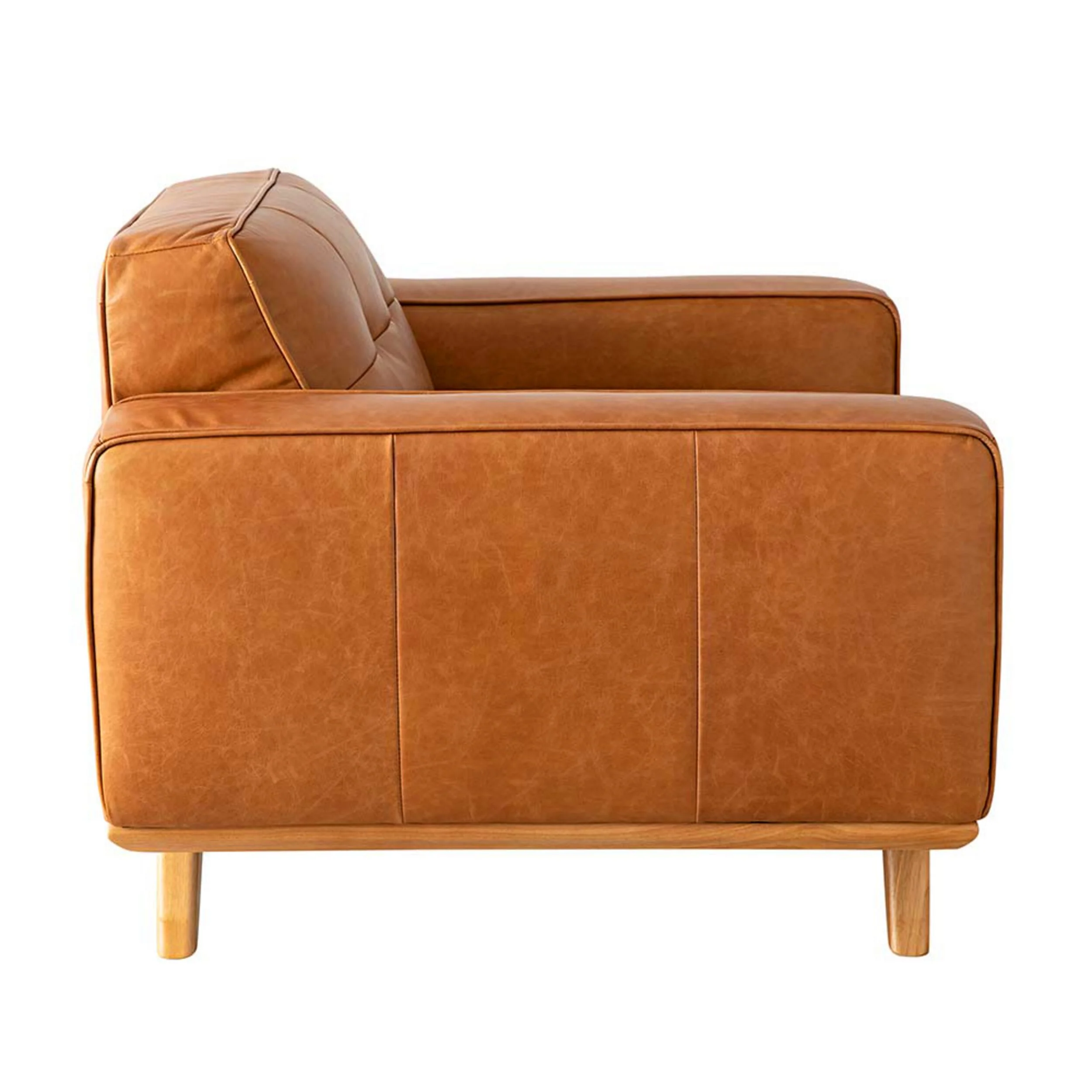 Carson Leather Armchair Dakota Vintage Brown - Image 3