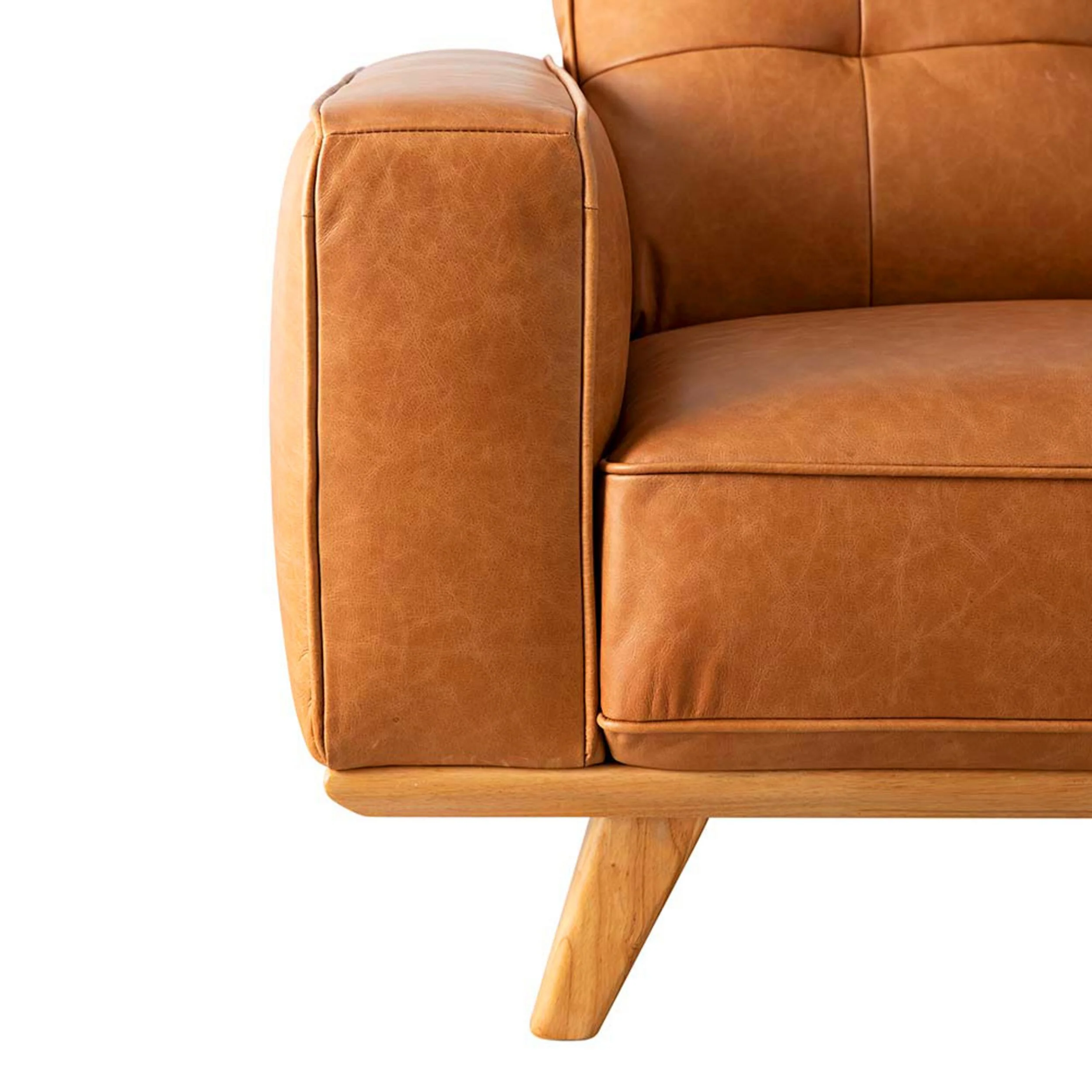 Carson Leather Armchair Dakota Vintage Brown - Image 5
