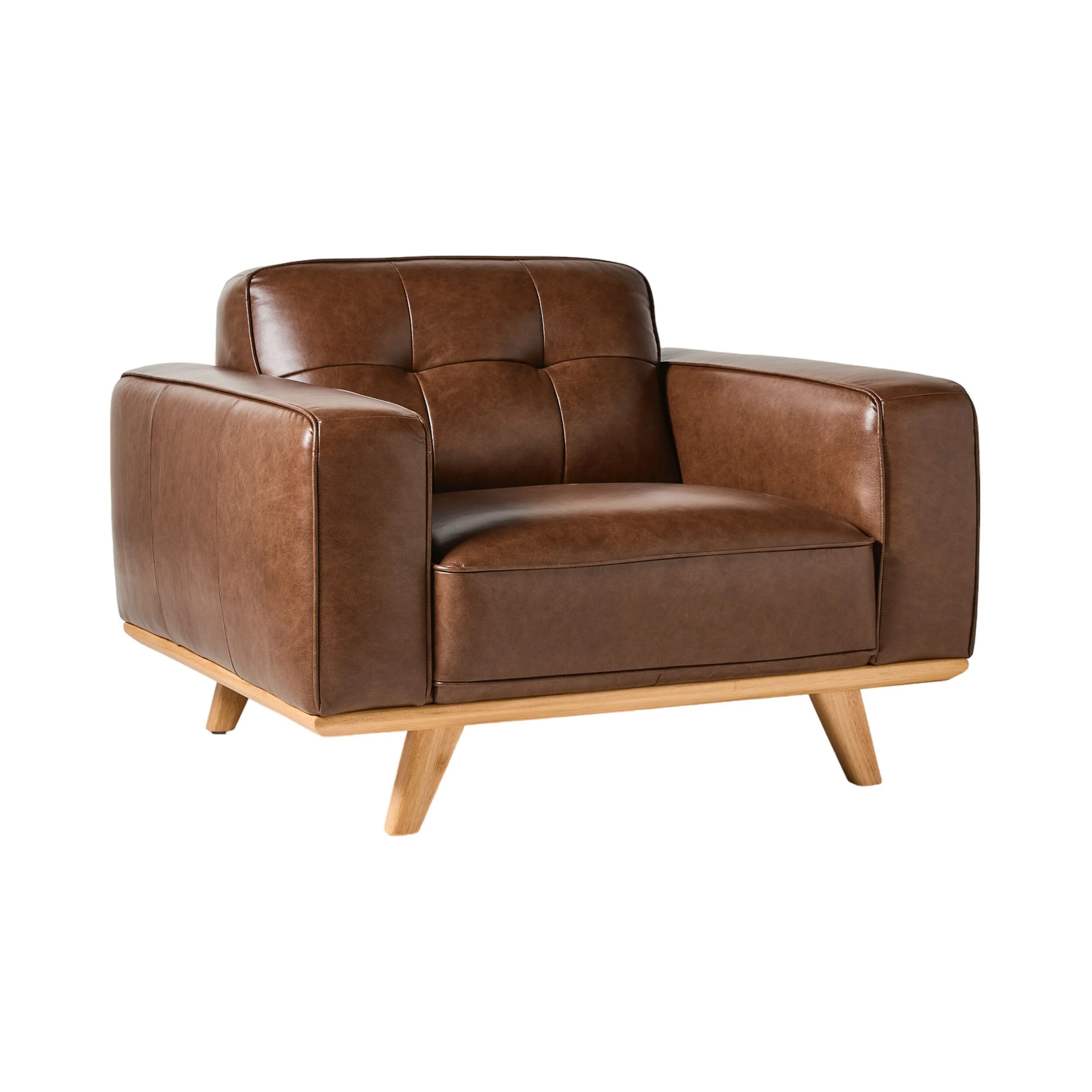 Carson Leather Armchair Dakota Mocha - Image 2