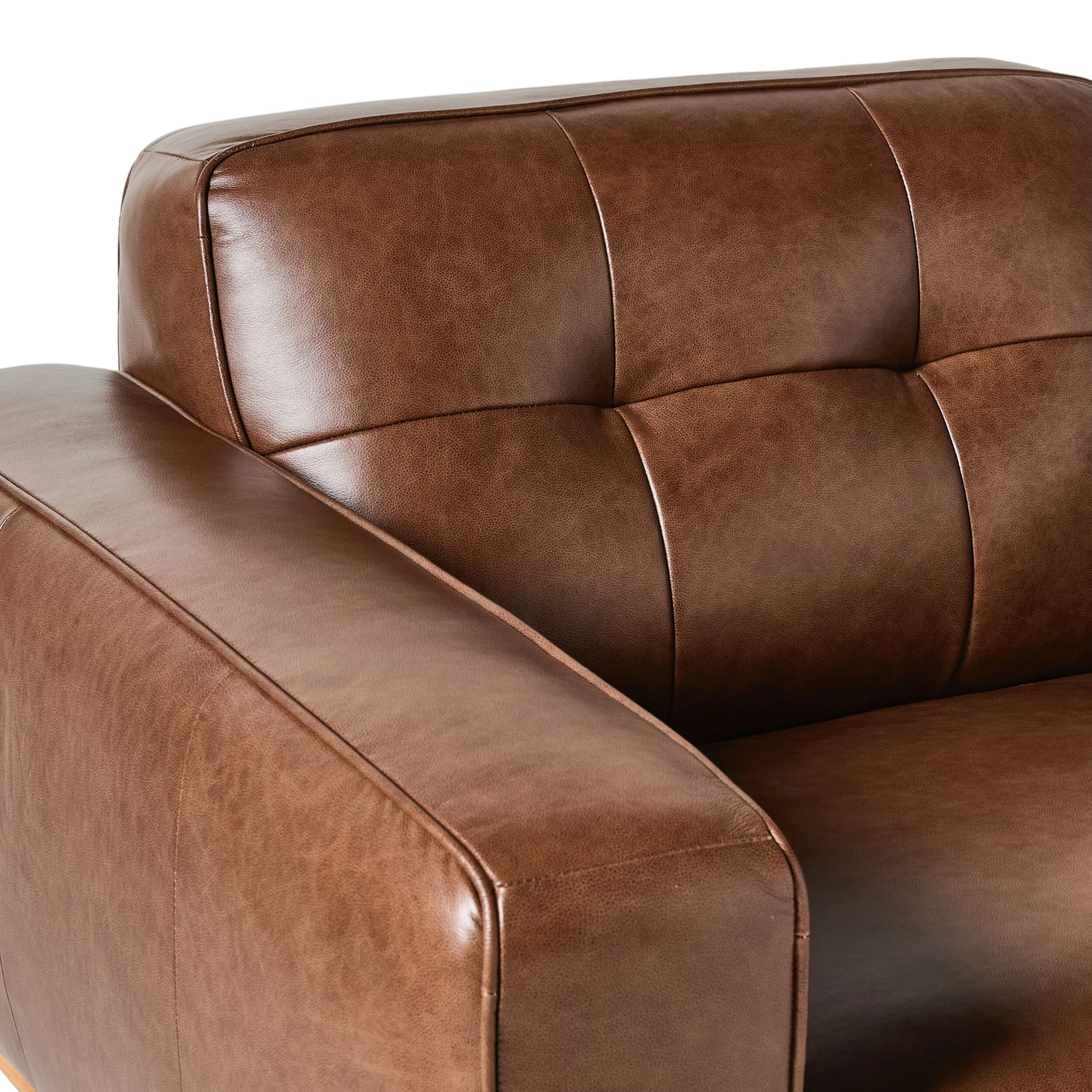 Carson Leather Armchair Dakota Mocha - Image 5