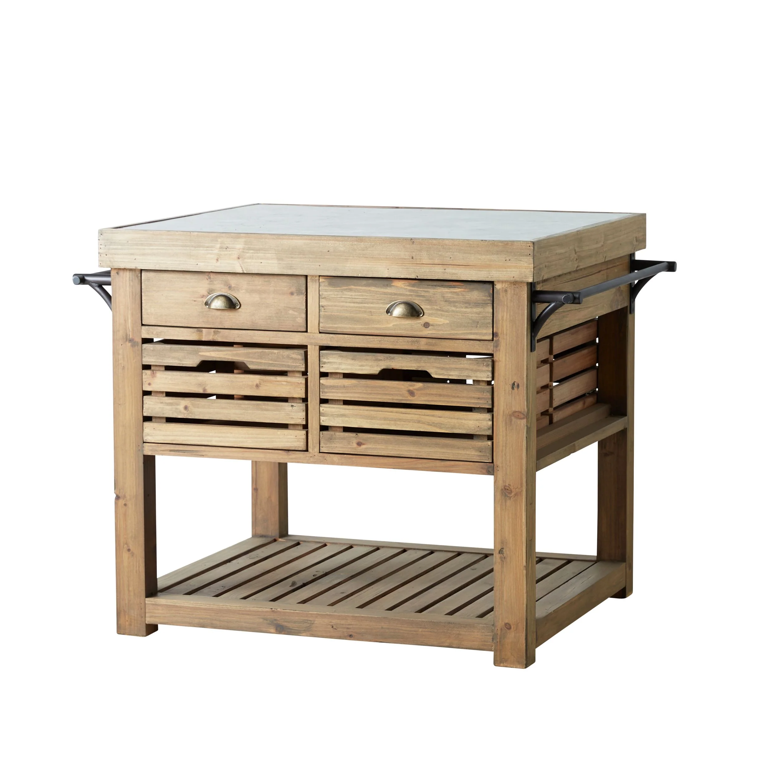 Carter 2 Drawer Island Bench - Image 2