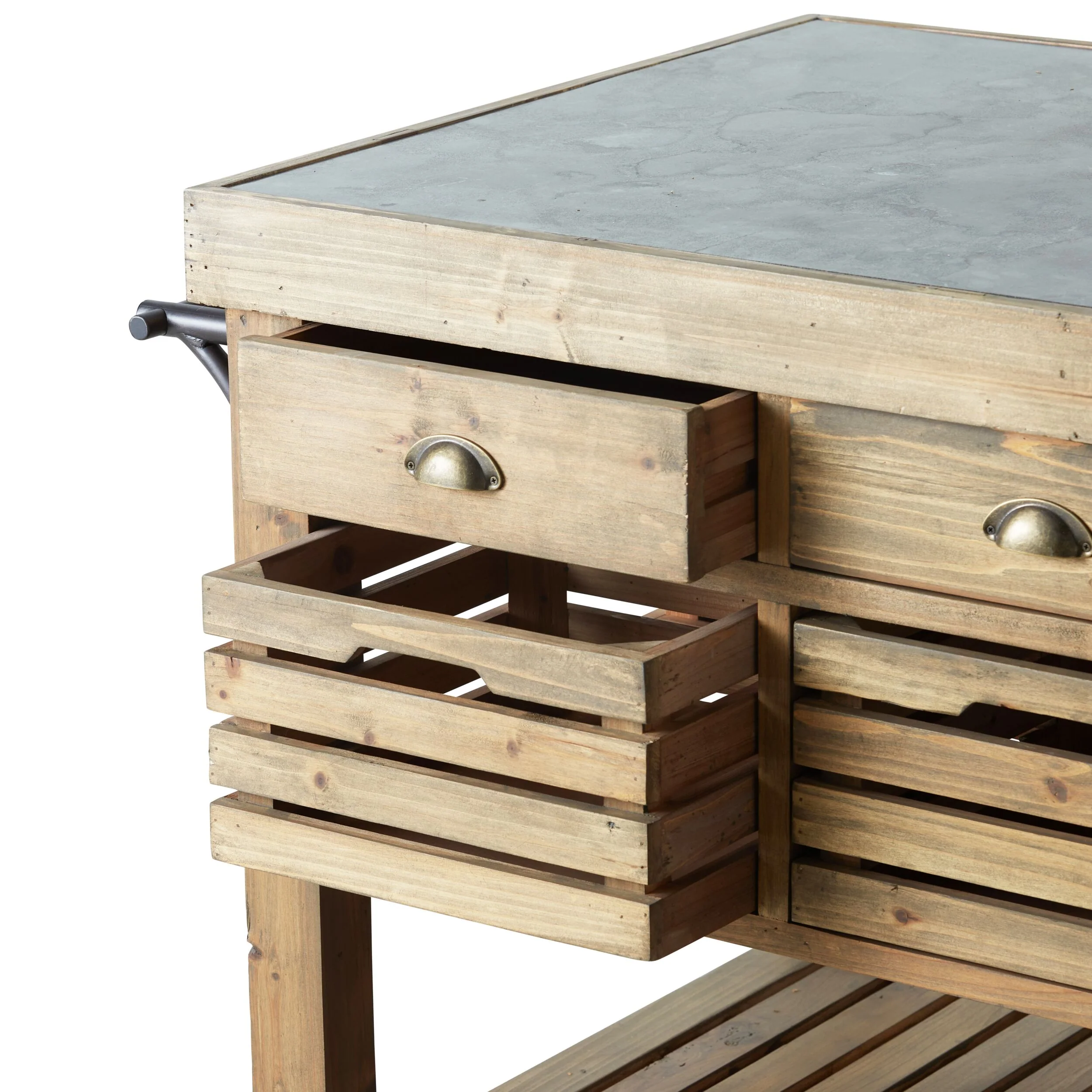 Carter 2 Drawer Island Bench - Image 3