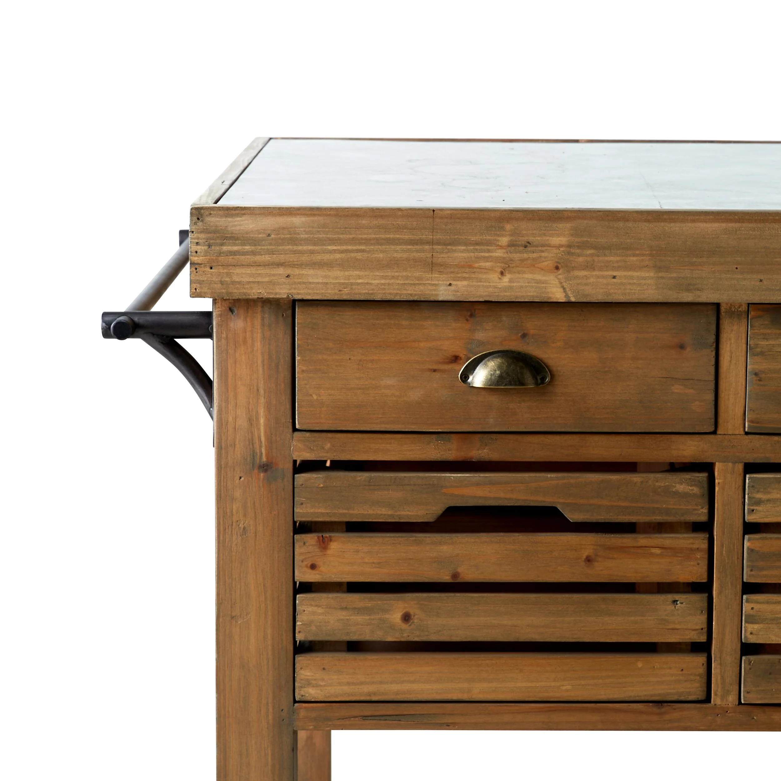Carter 2 Drawer Island Bench - Image 6