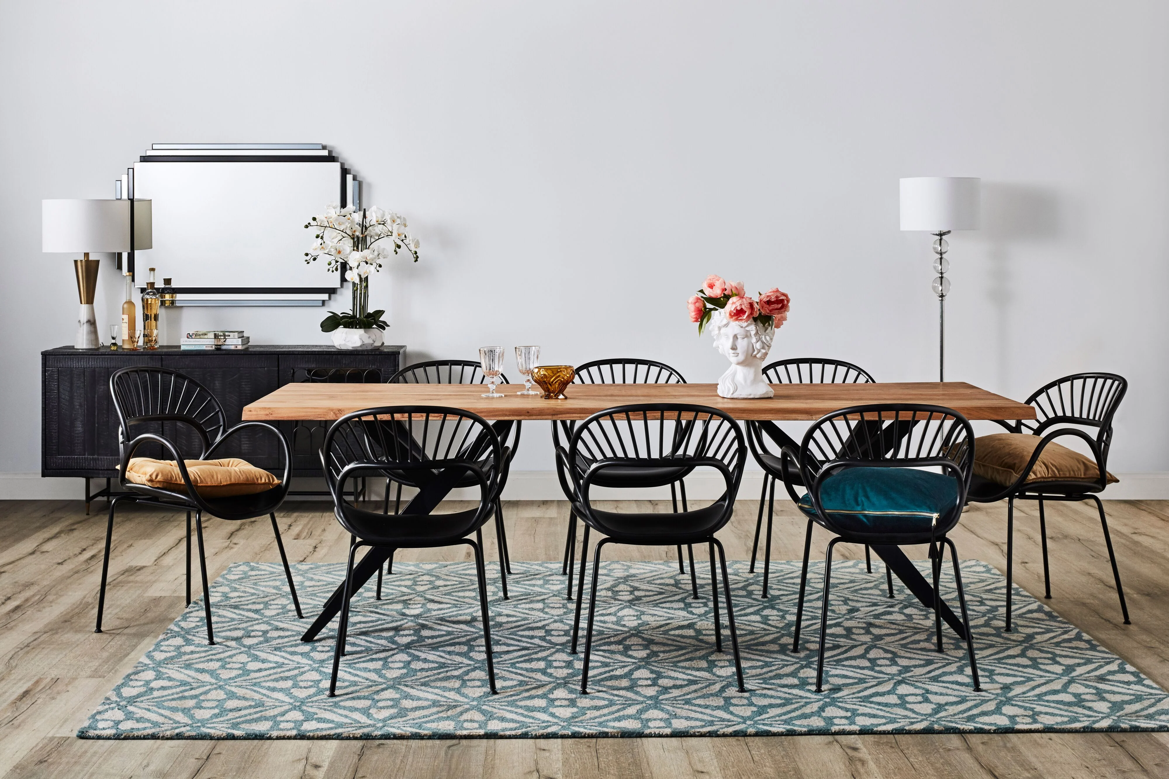 Casablanca Tile Hand Tufted Wool Blend Duckegg Rug 240x300cm - Image 6
