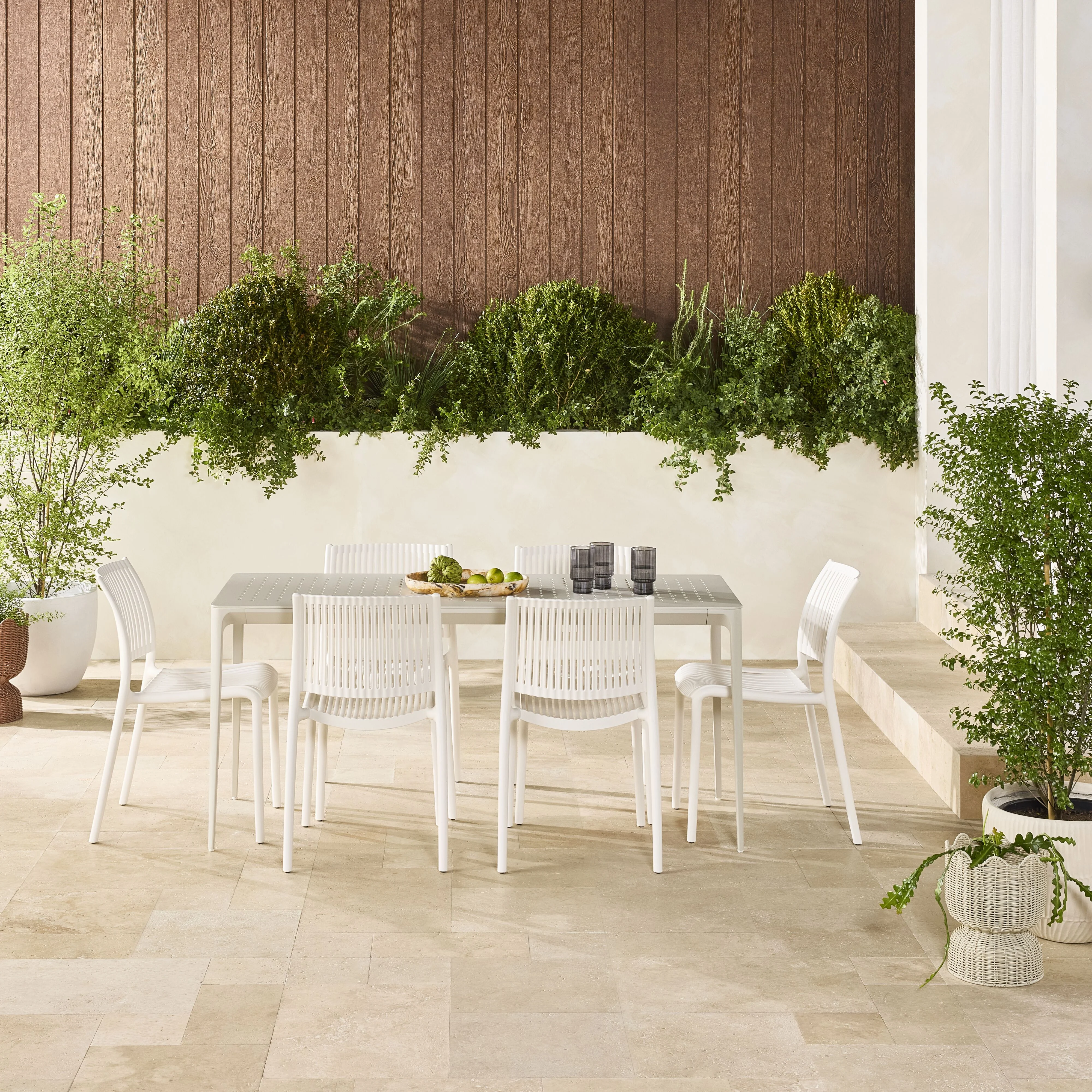 Casper Aluminium Outdoor Dining Table 162cm - Image 10