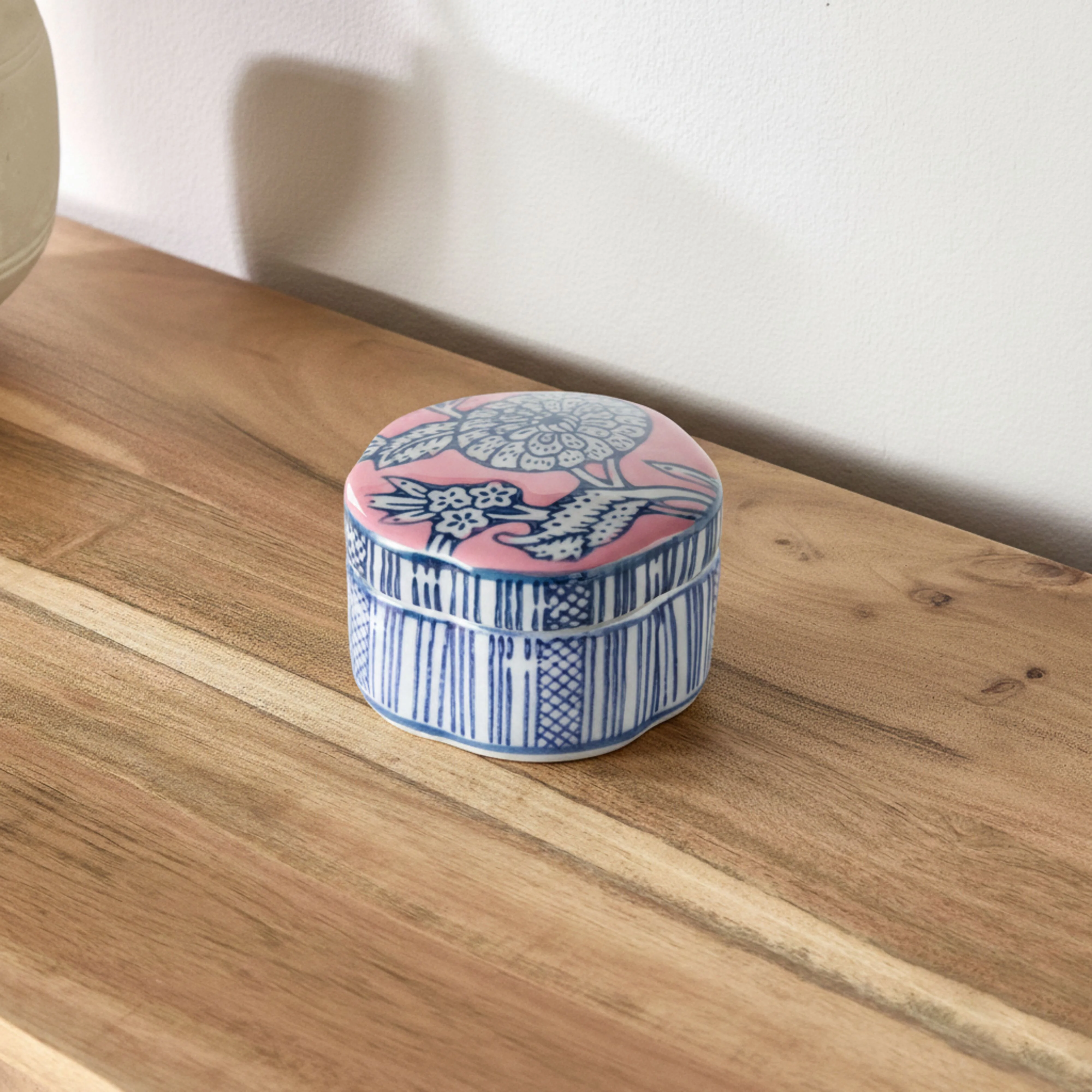 Celadon Botanic Blush Trinket Box - Image 4
