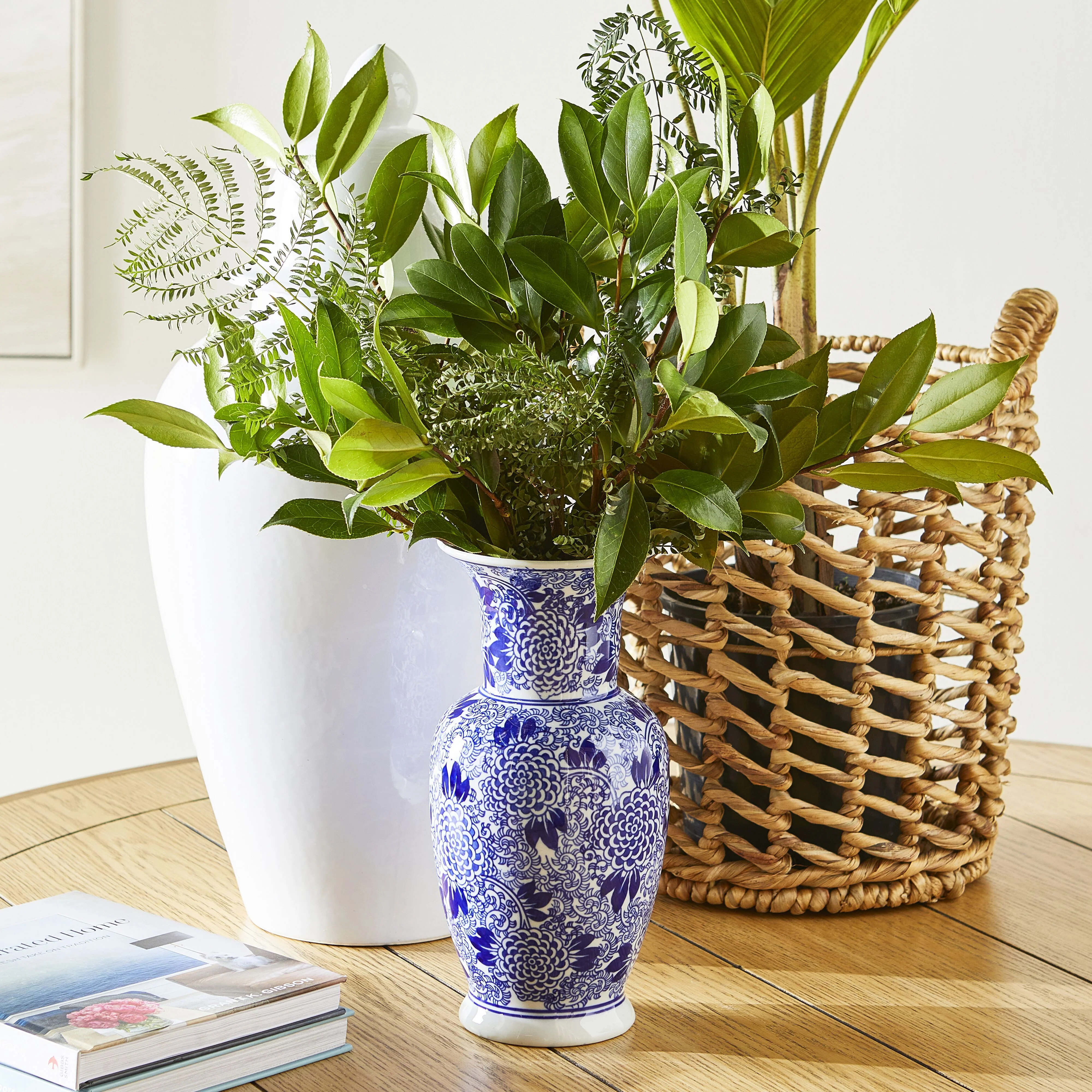 Celadon Dahlia Vase 14x14x30cm - Image 4
