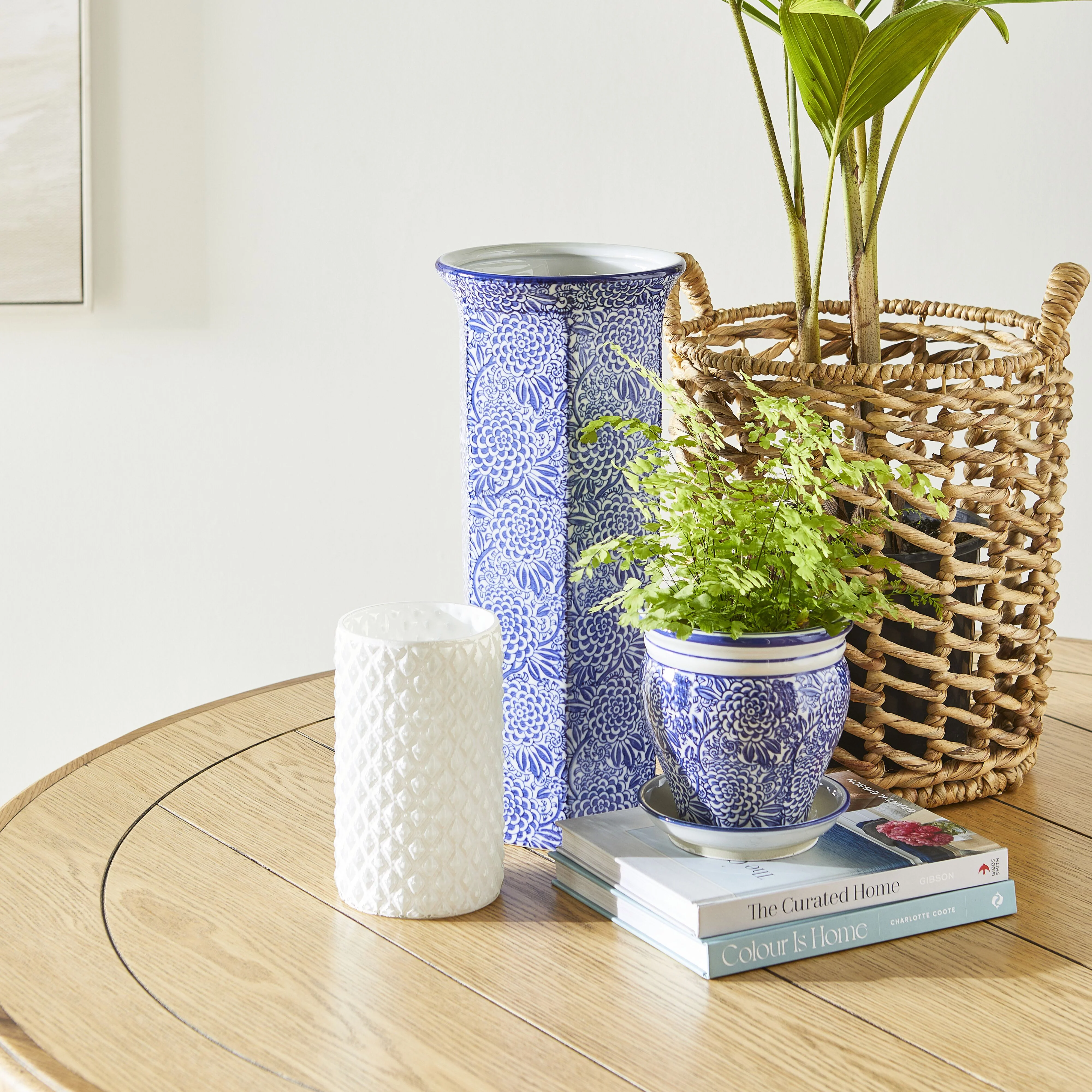 Celadon Dahlia Vase 19.5x19.5x45cm - Image 3