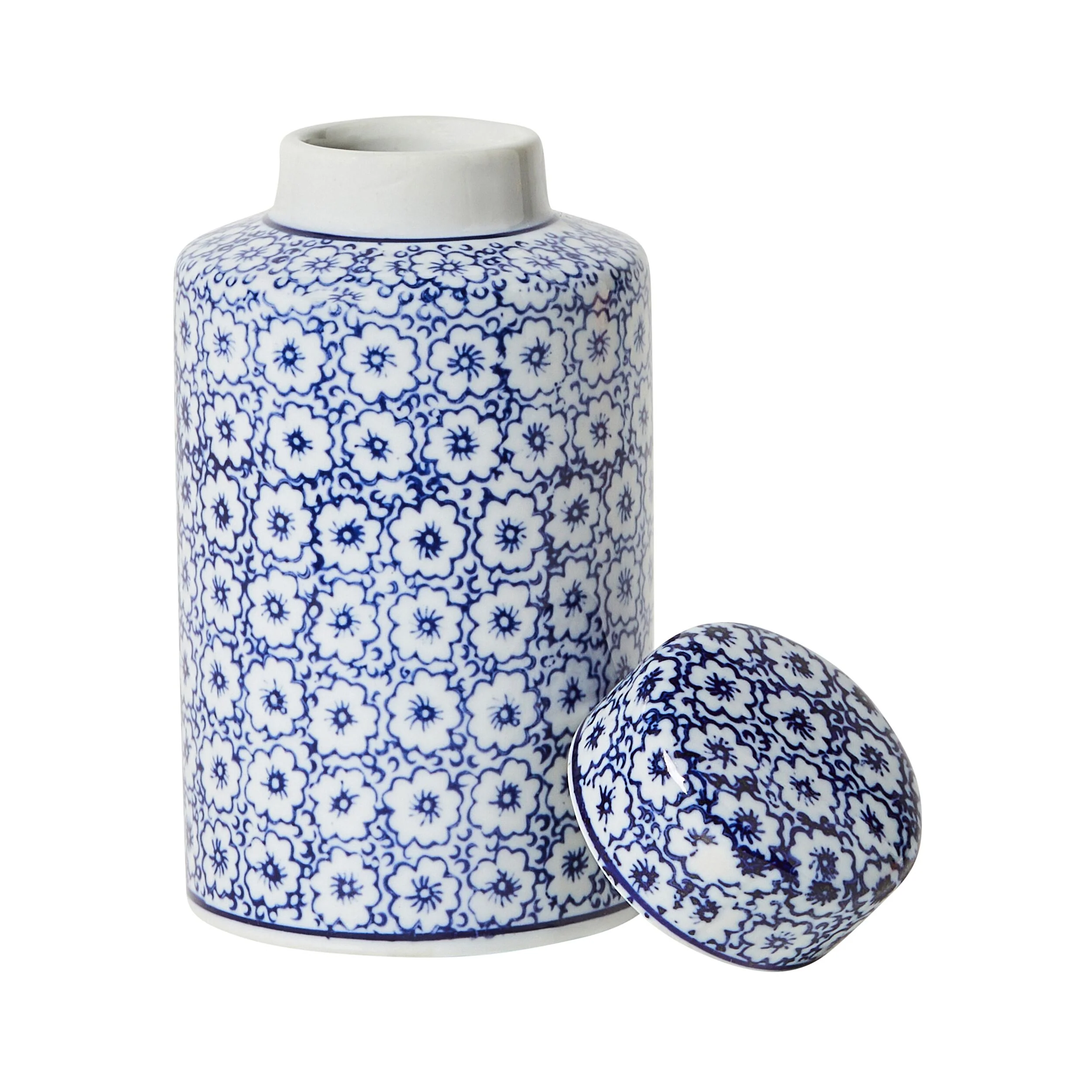 Celadon Daisy Jar 8x8x15cm - Image 2
