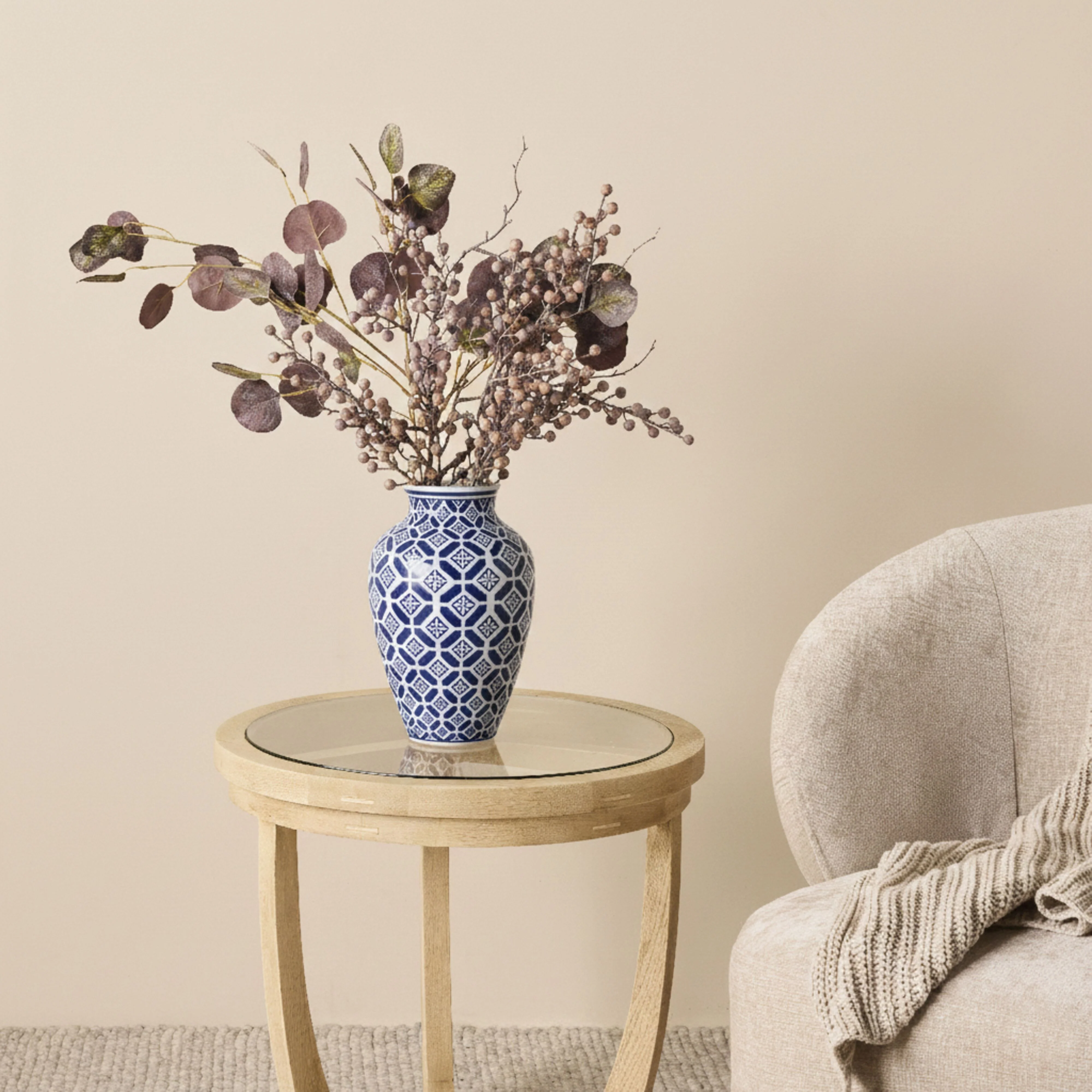 Celadon Daisy Tile Bouquet Vase - Image 3