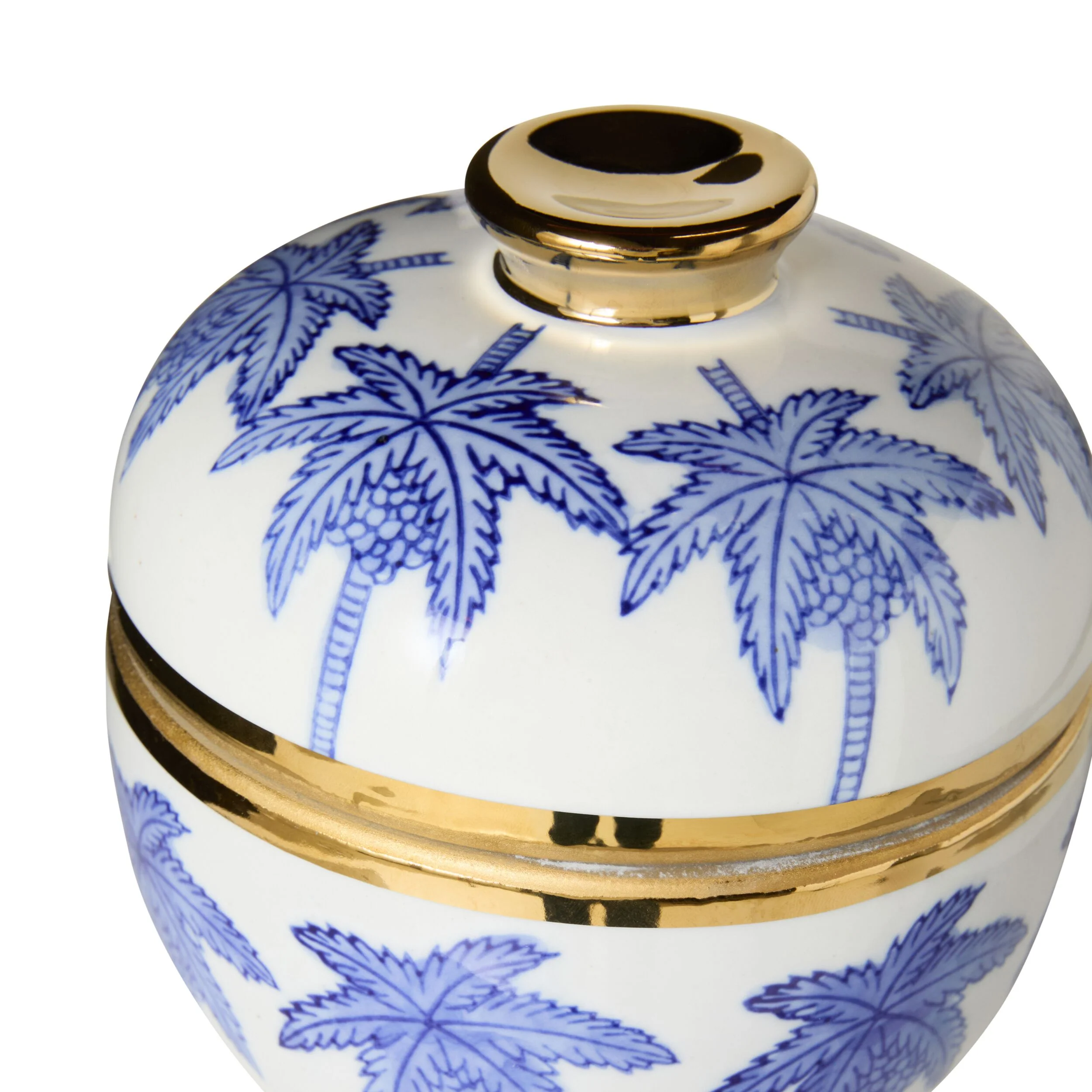Celadon Sapphire Palm Jar 15cm - Image 2