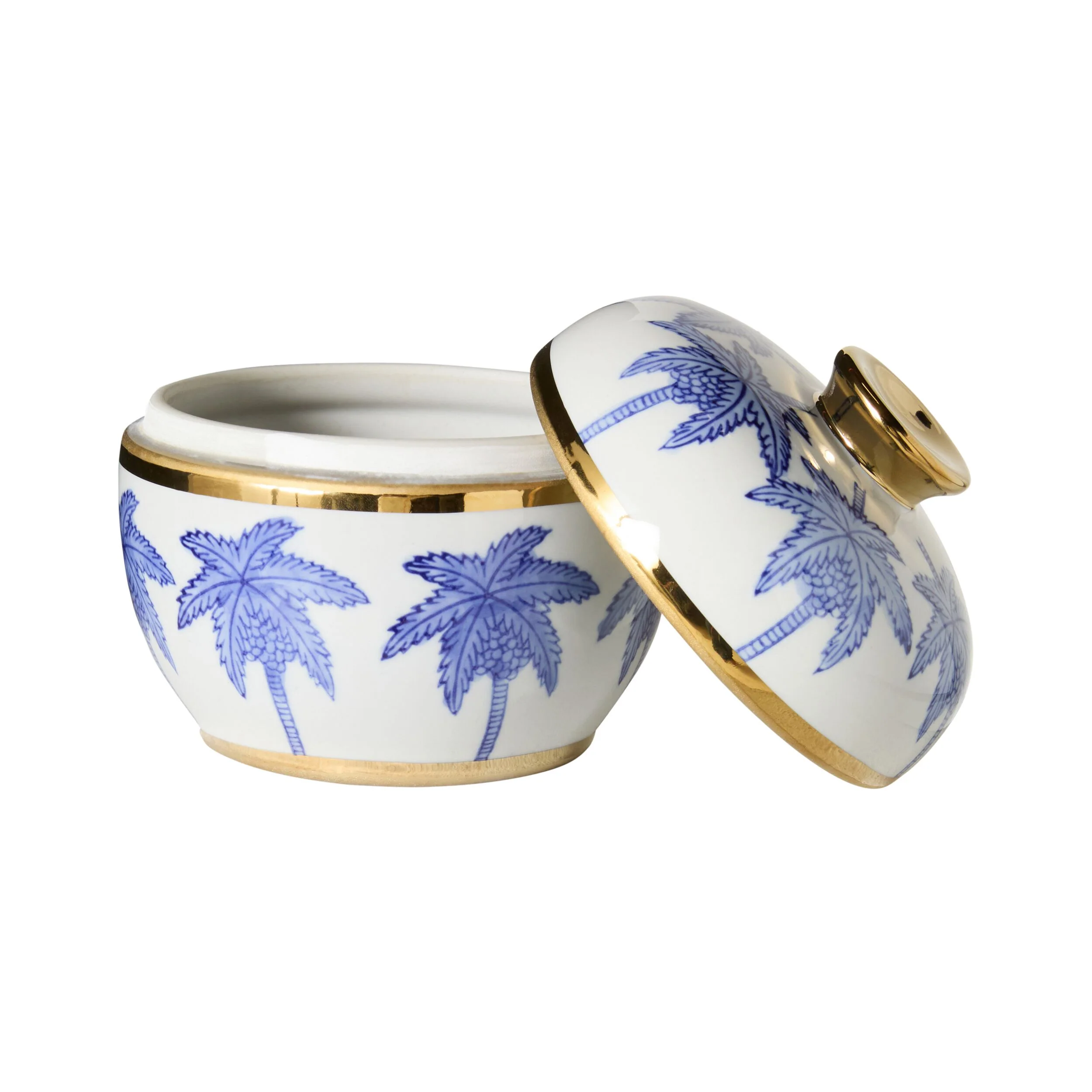 Celadon Sapphire Palm Jar 15cm - Image 3