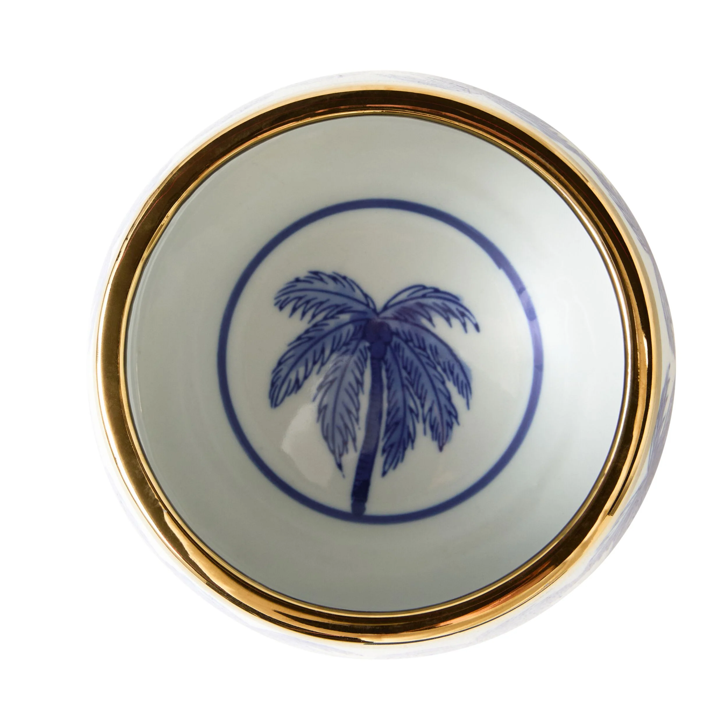 Celadon Sapphire Palm Pet Bowl 15.5cm - Image 3