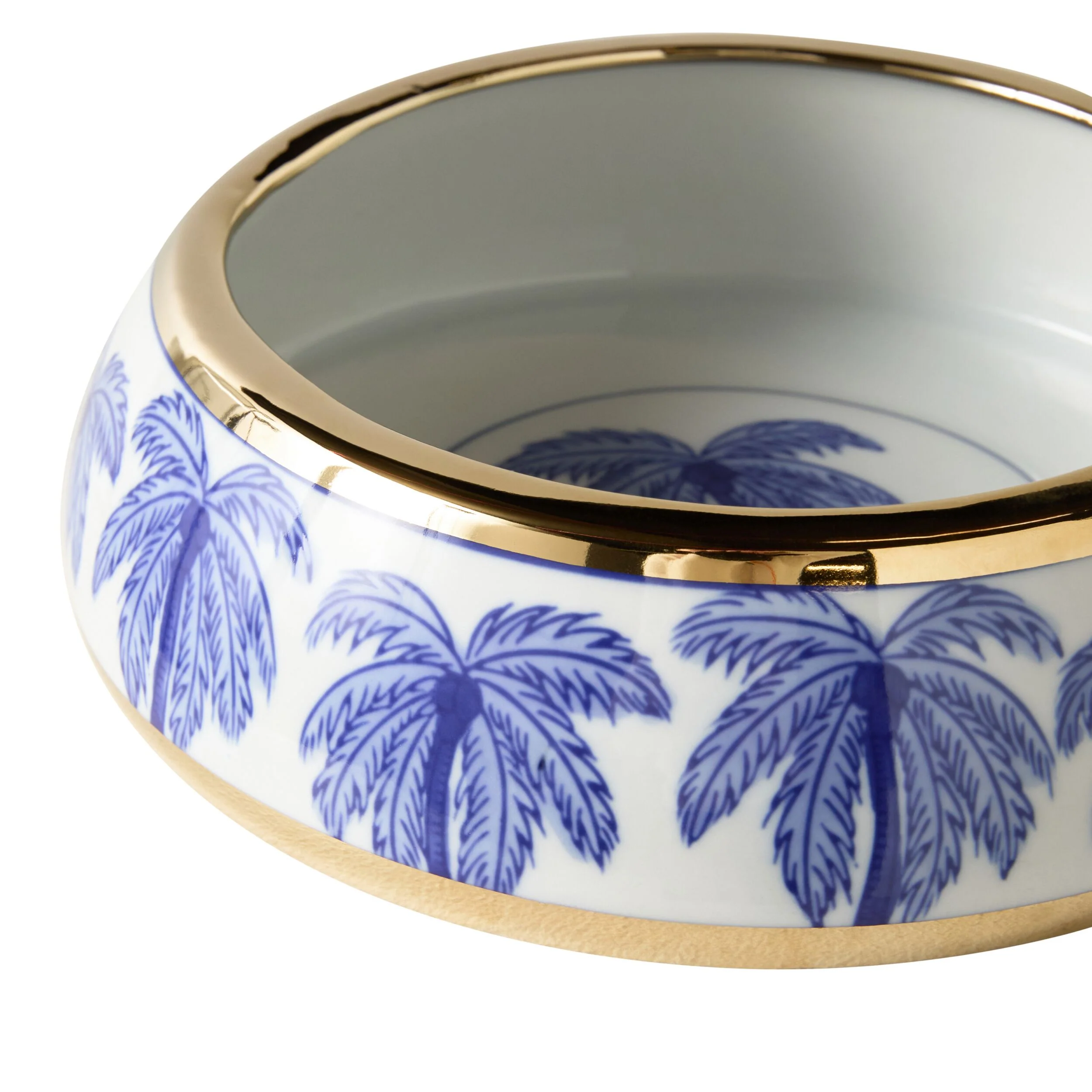 Celadon Sapphire Palm Pet Bowl 23cm - Image 2