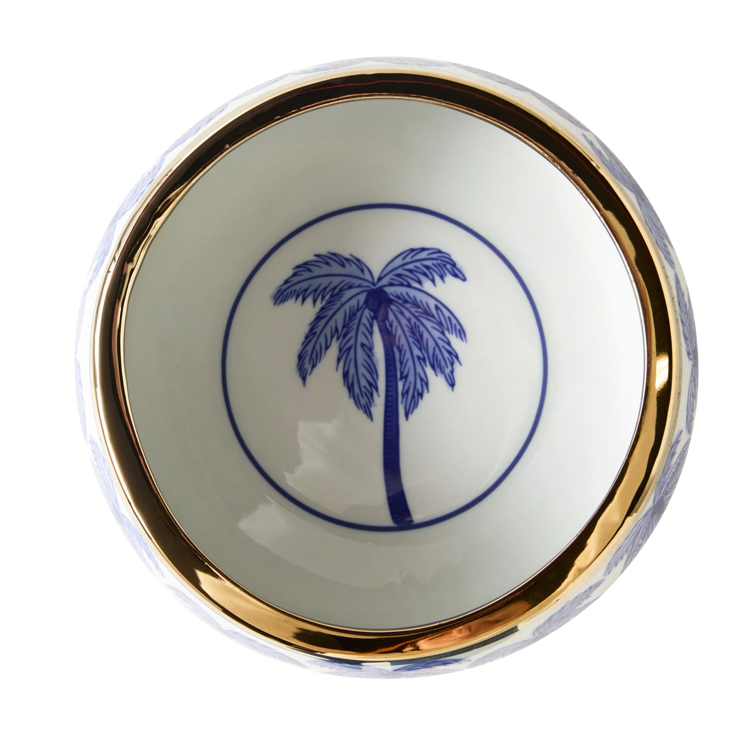 Celadon Sapphire Palm Pet Bowl 23cm - Image 3